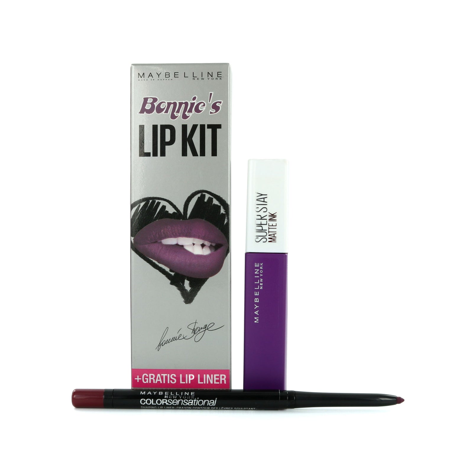 Maybelline SuperStay Matte Ink Believer + Color Sensational Lipliner Rich Wine