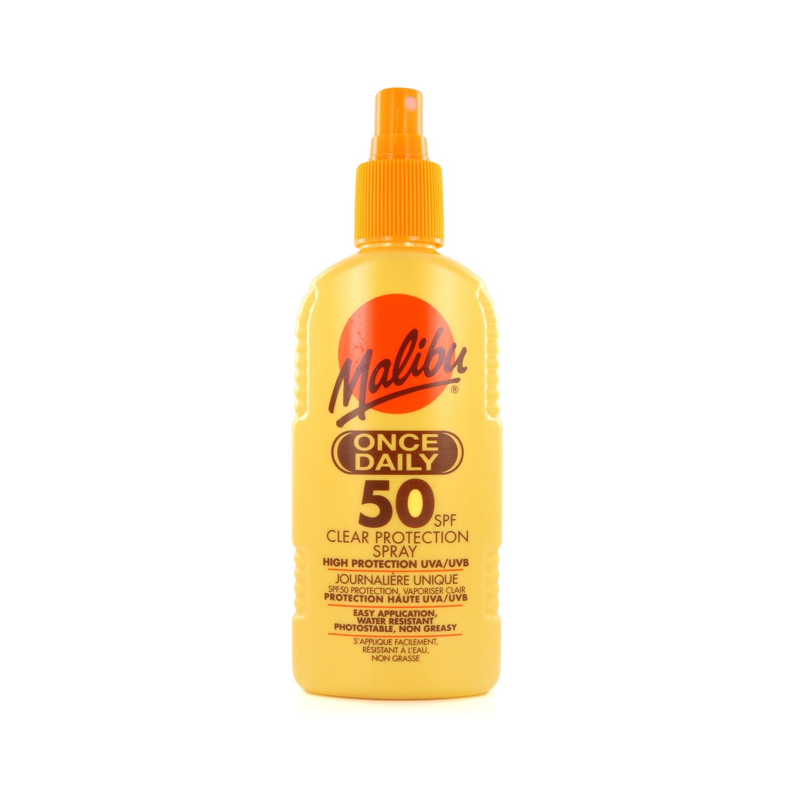 Malibu Once Daily Clear Protection Spray - 200 ml (SPF 50)