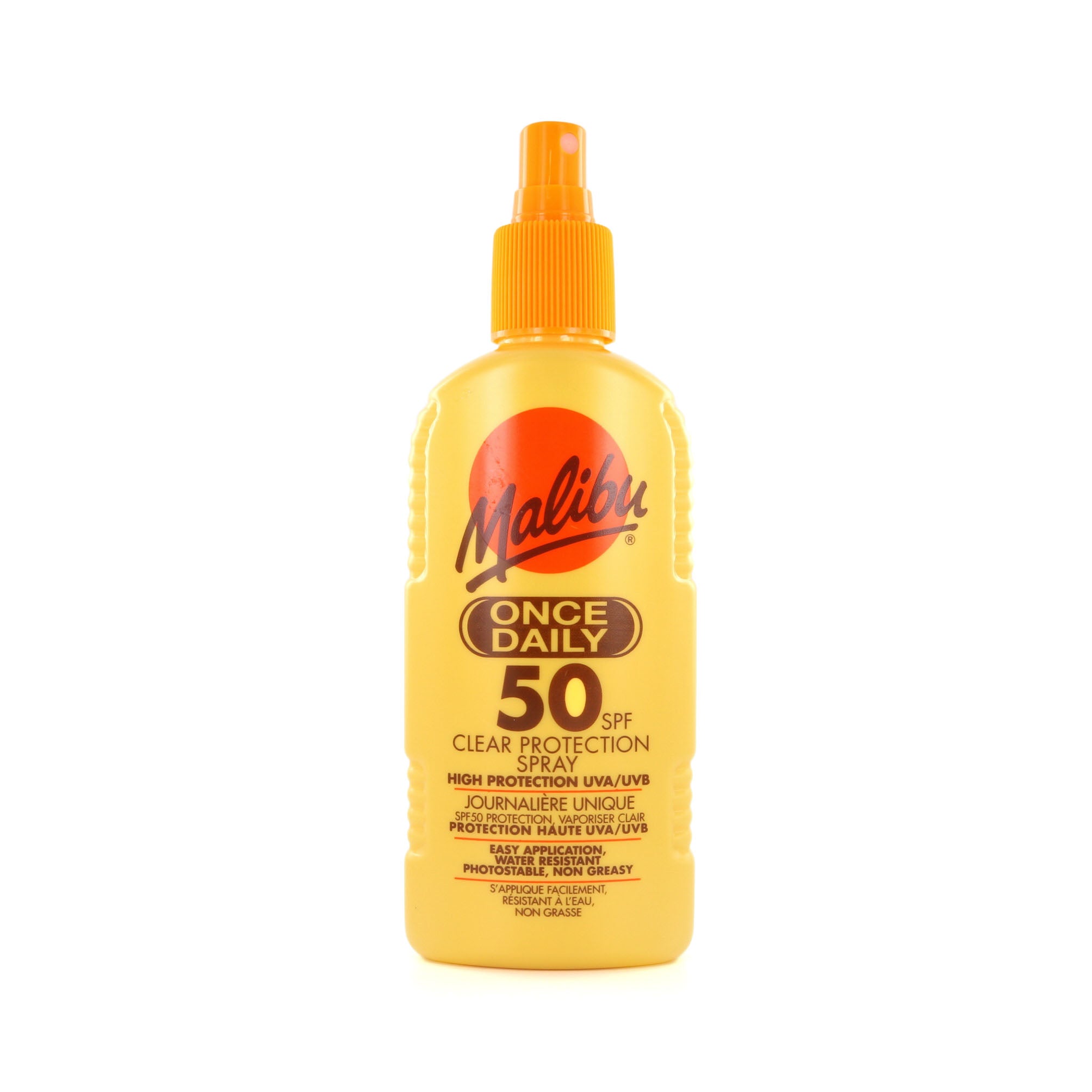 Malibu Once Daily Clear Protection Spray - 200 ml (SPF 50)
