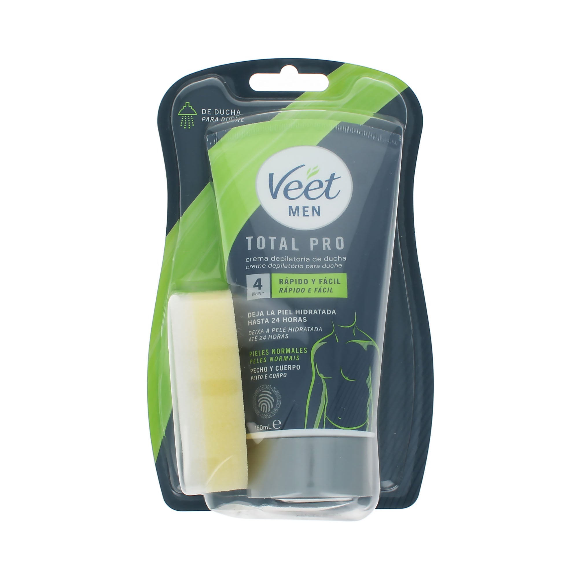 Veet Men Total Pro Shower Hair Removal Cream - 150 ml