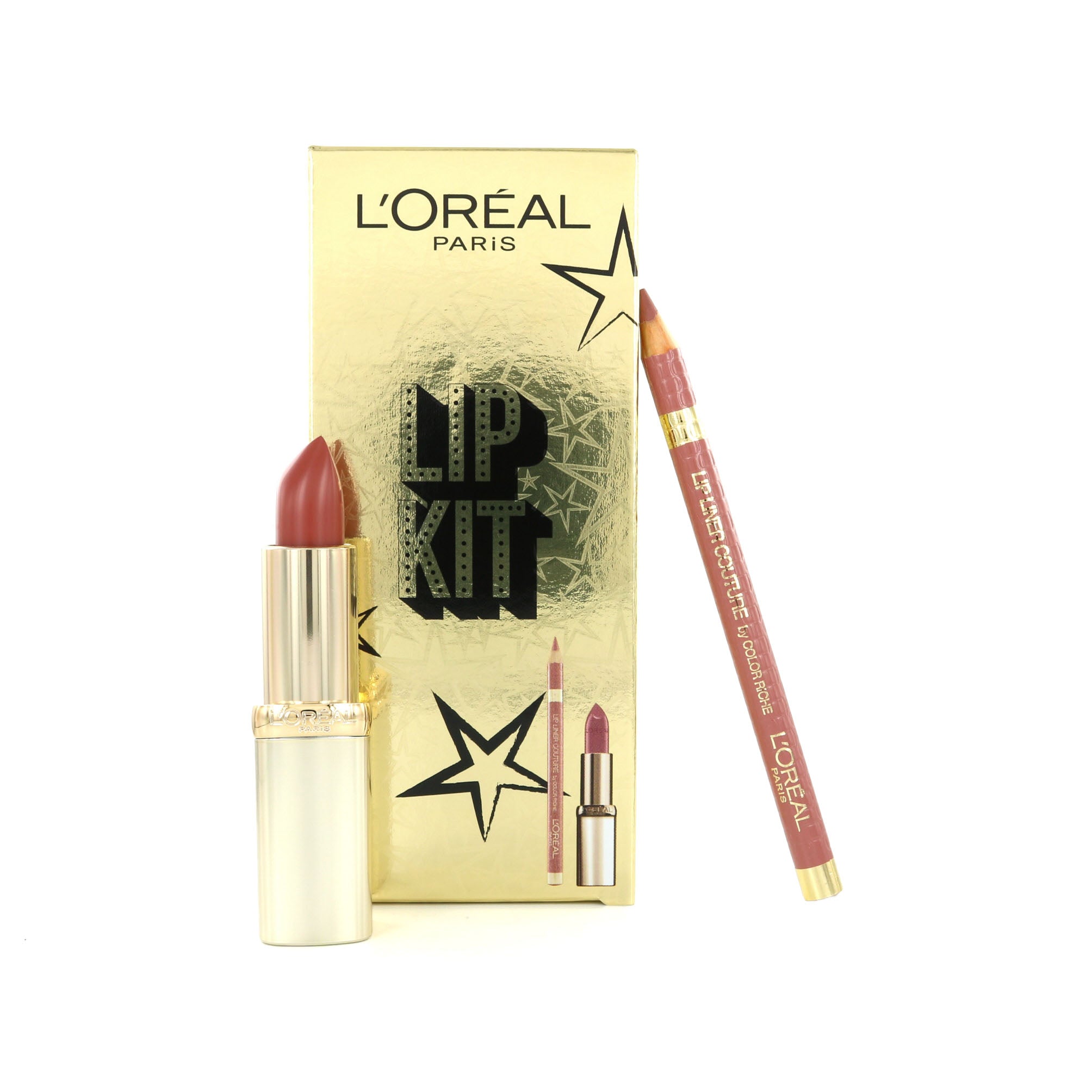 L'Oréal Lip Kit Color Riche Lipliner & Lipstick - 630 Beige À Nu + Lipliner 630 Beige À Nu