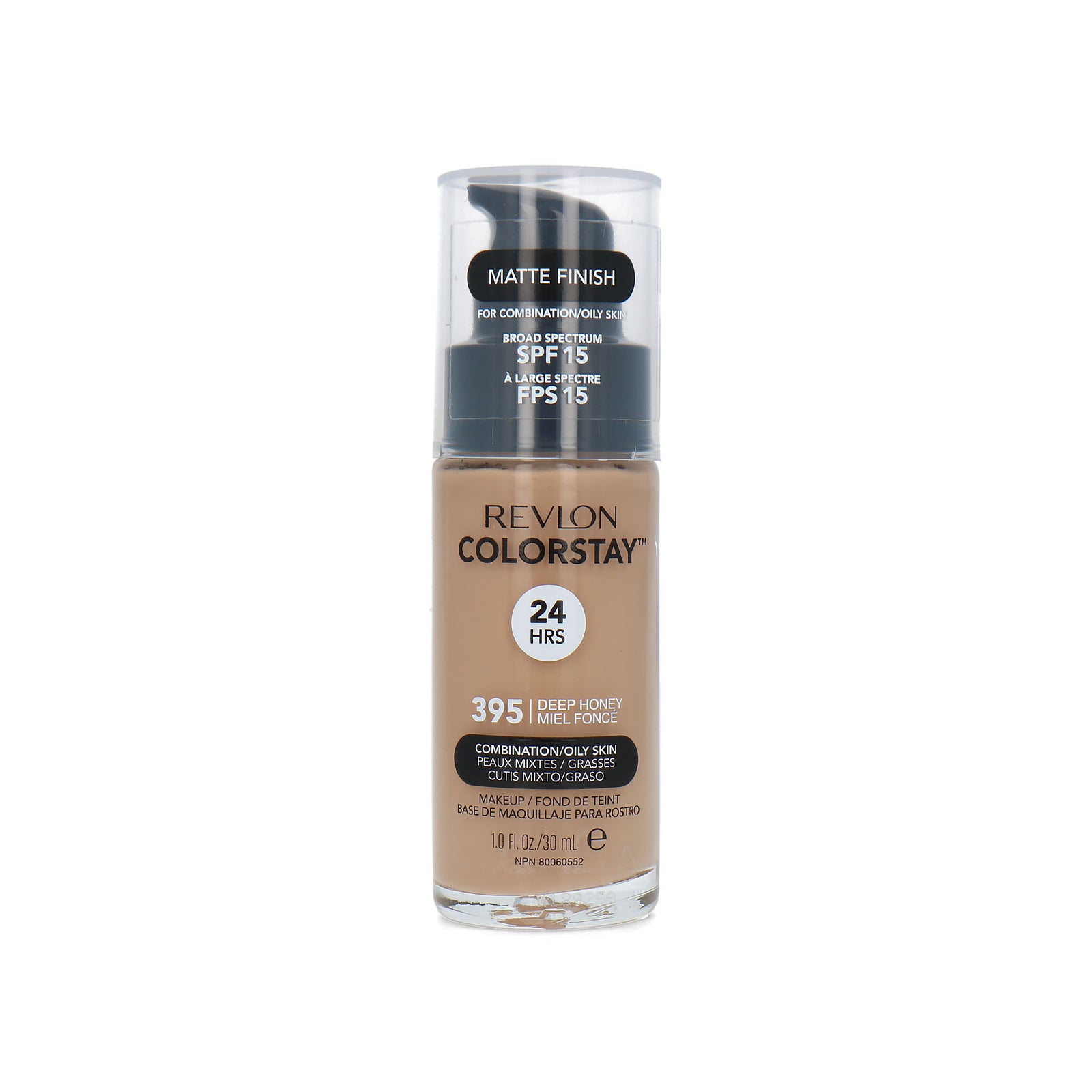 Revlon Colorstay Matte Finish Foundation - 395 Deep Honey (Combination/Oily Skin)
