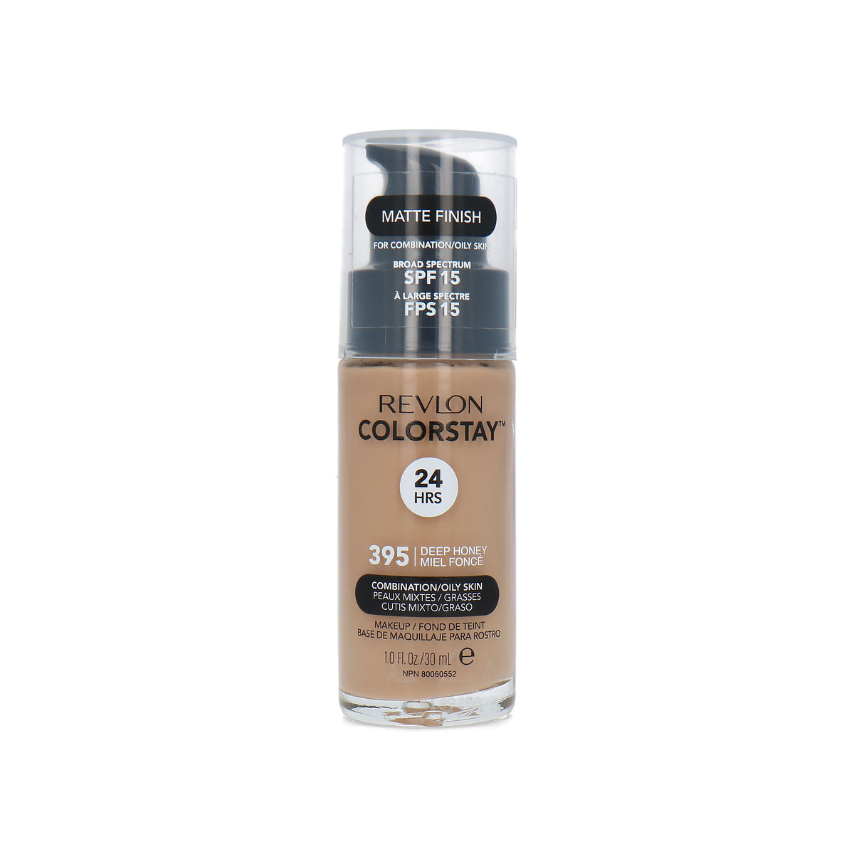 Revlon Colorstay Matte Finish Foundation - 395 Deep Honey (Combination/Oily Skin)