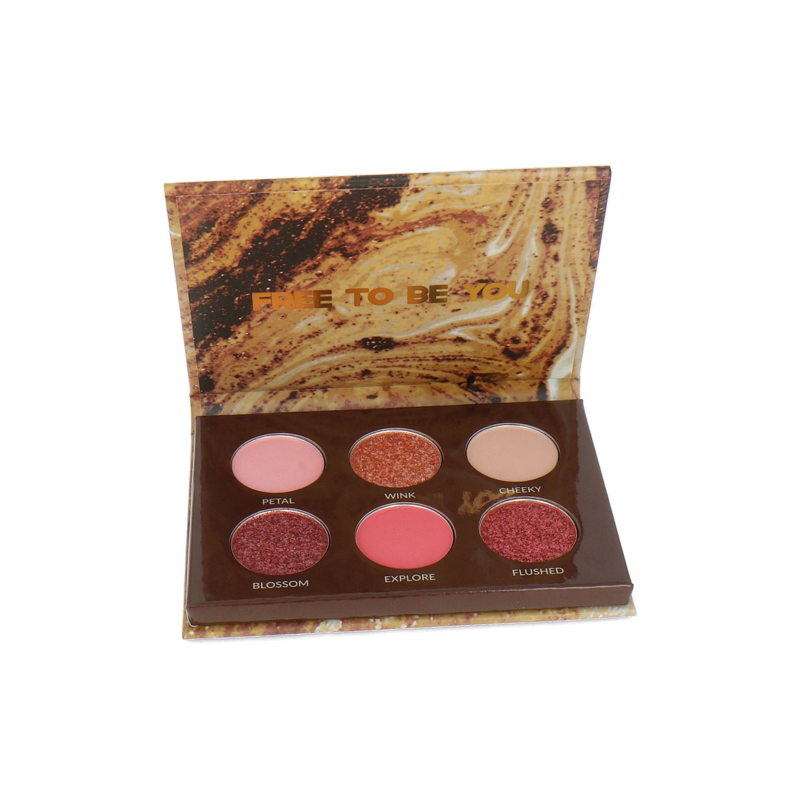 BH Cosmetics Nude Ego 6 Color Oogschaduw Palette - Unleashed Blushing