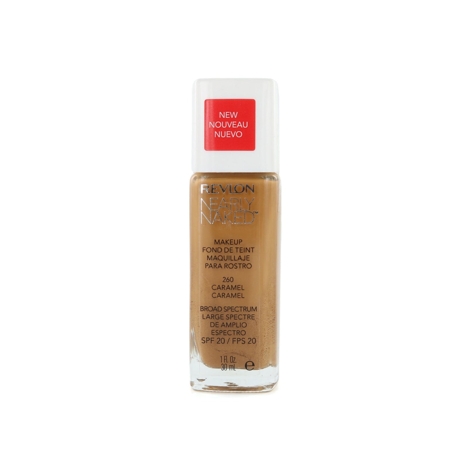 Revlon Nearly Naked Foundation - 260 Caramel