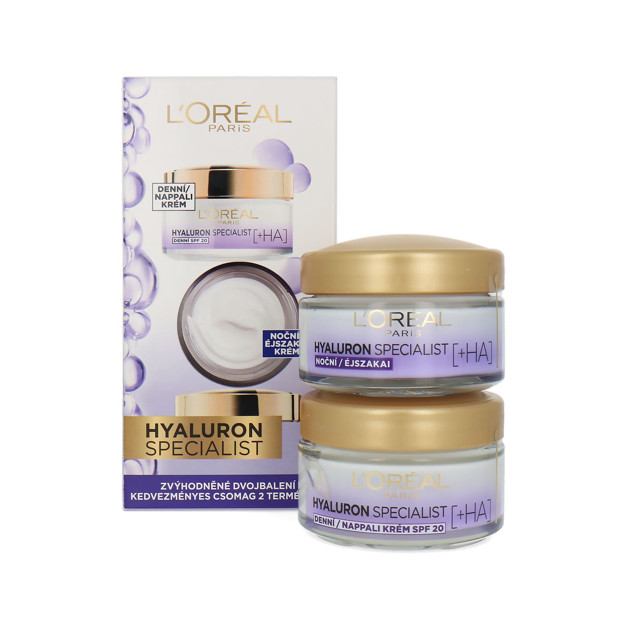 L'Oréal Hyaluron Specialist Day and Night Cream - 2 x 50 ml