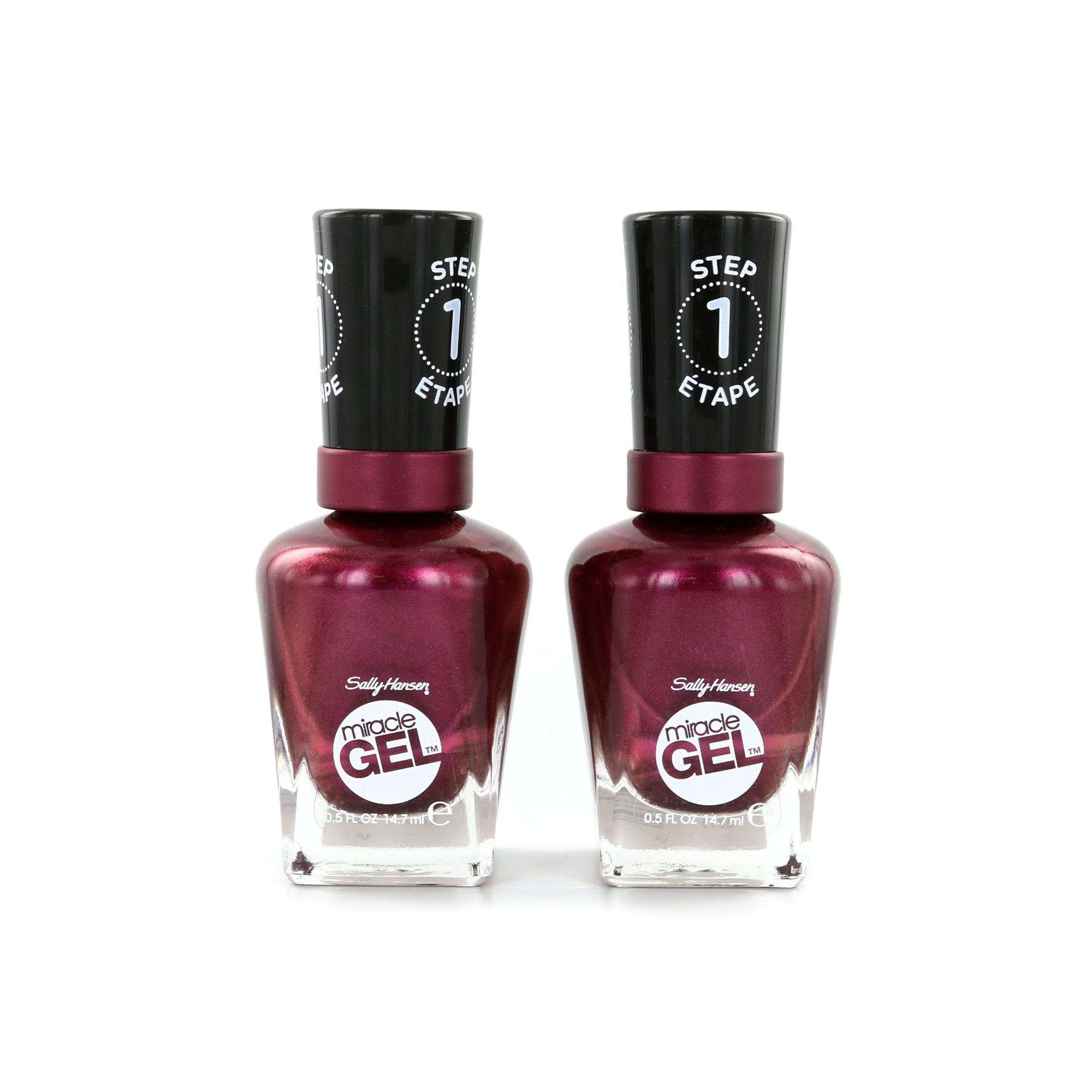 Sally Hansen Miracle Gel Nagellak - 063 Frosted Berries (2 Stuks)