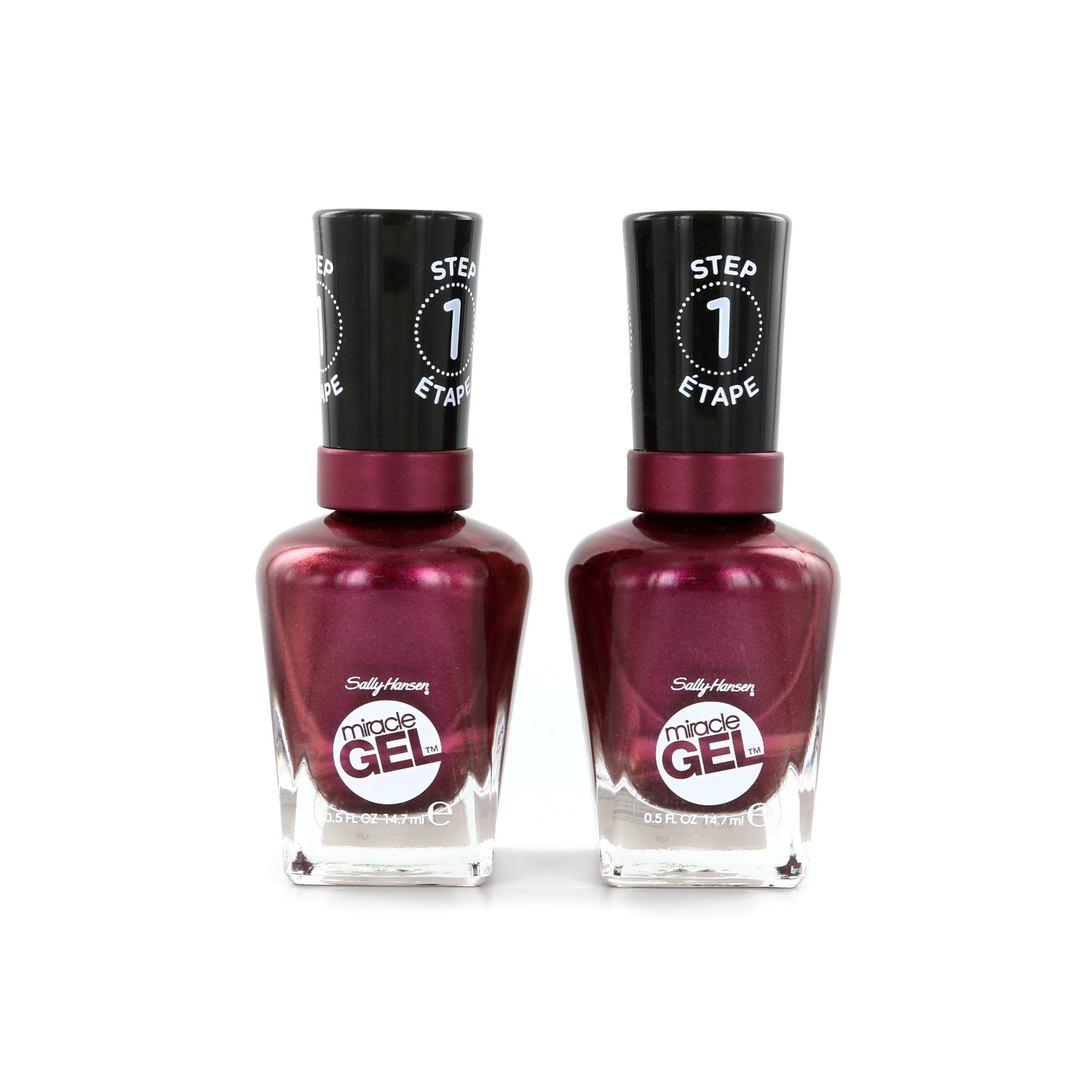 Sally Hansen Miracle Gel Nagellak - 063 Frosted Berries (2 Stuks)