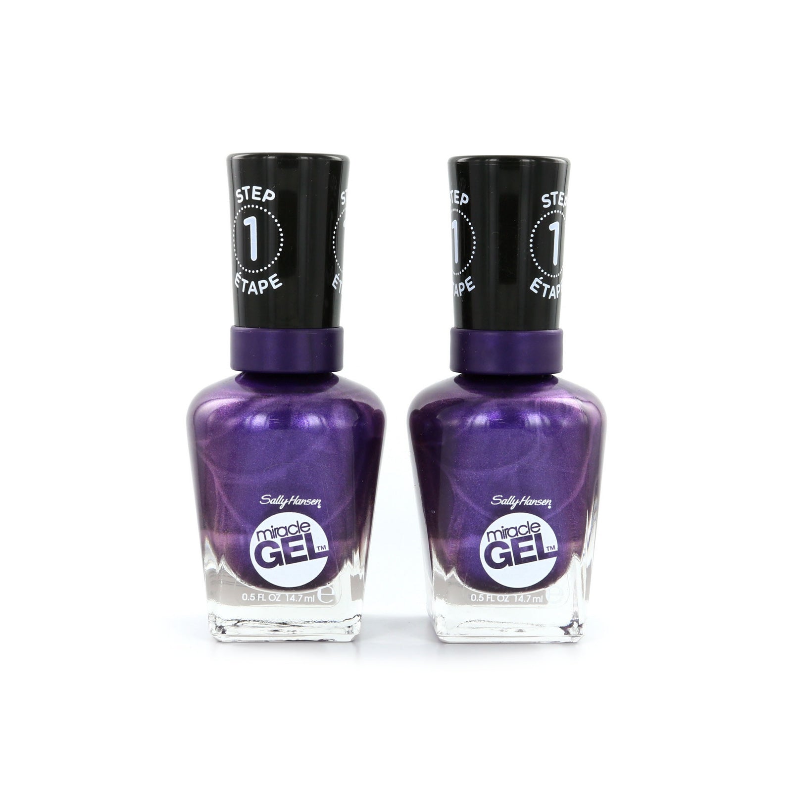 Sally Hansen Miracle Gel Nagellak - 570 Purplexed (2 Stuks)