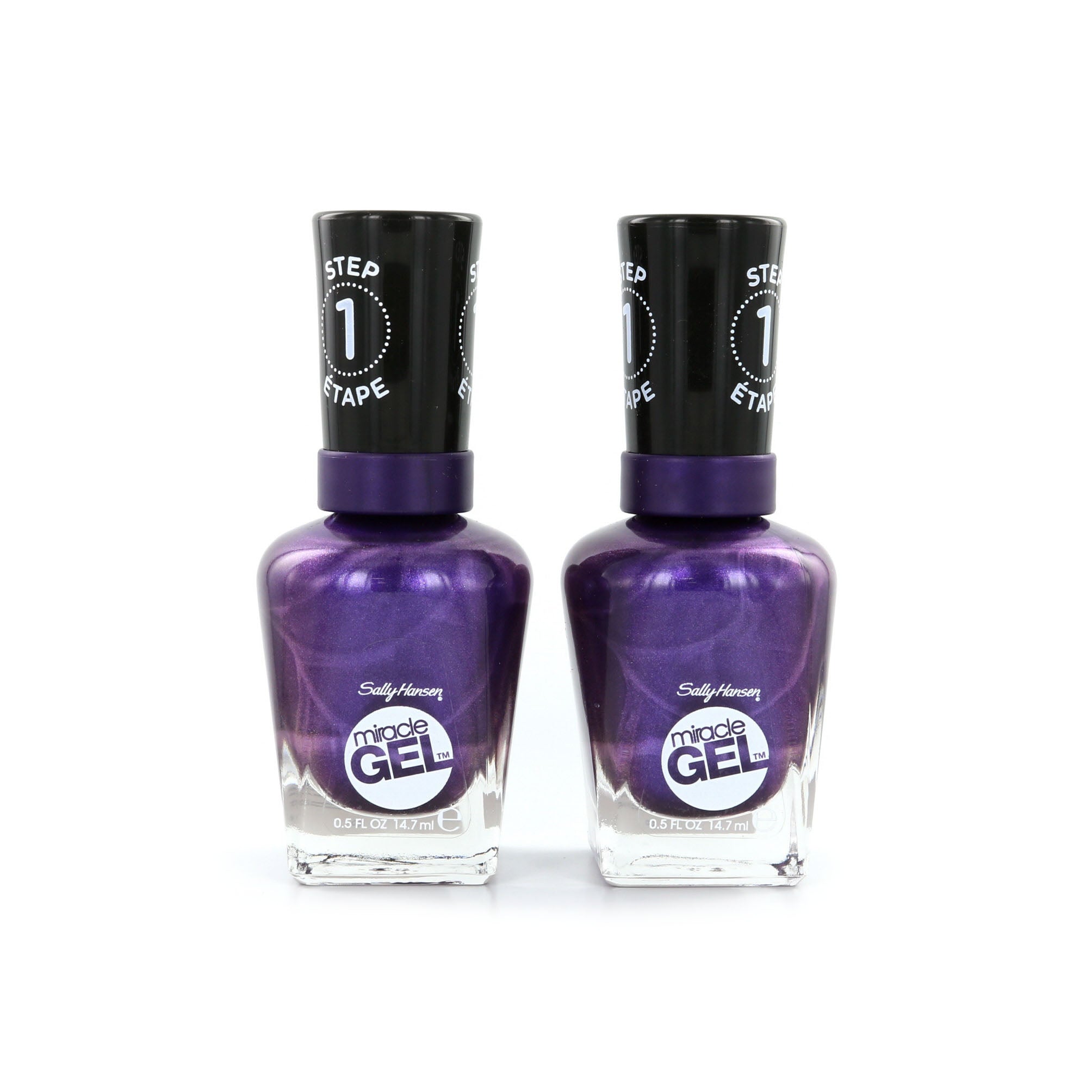 Sally Hansen Miracle Gel Nagellak - 570 Purplexed (2 Stuks)