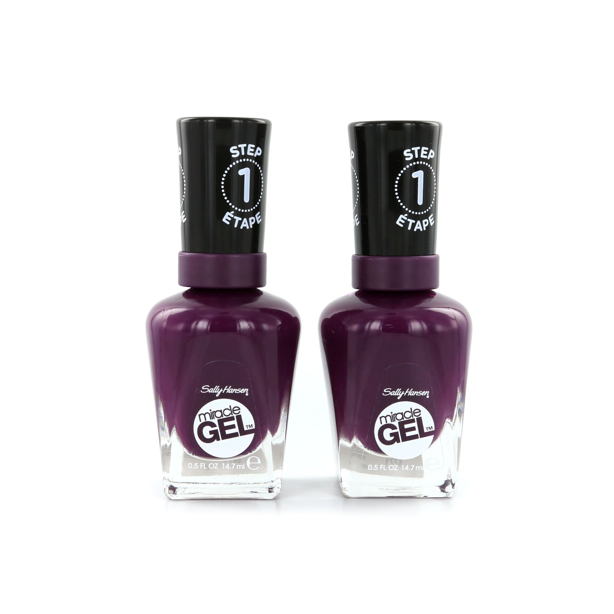 Sally Hansen Miracle Gel Nagellak - 572 Wild For Violet (2 Stuks)