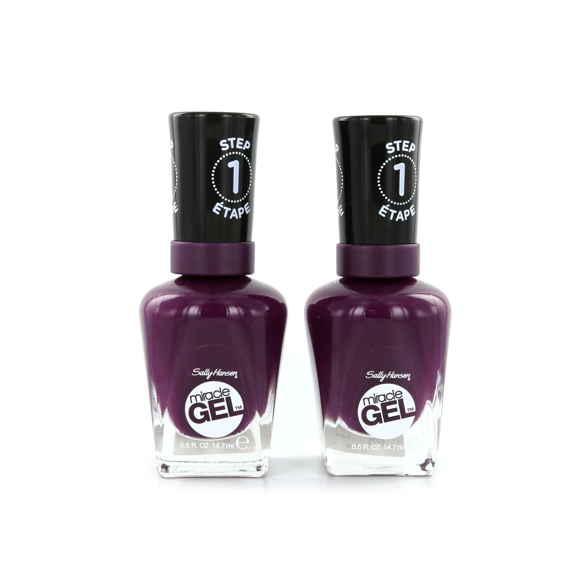 Sally Hansen Miracle Gel Nagellak - 572 Wild For Violet (2 Stuks)