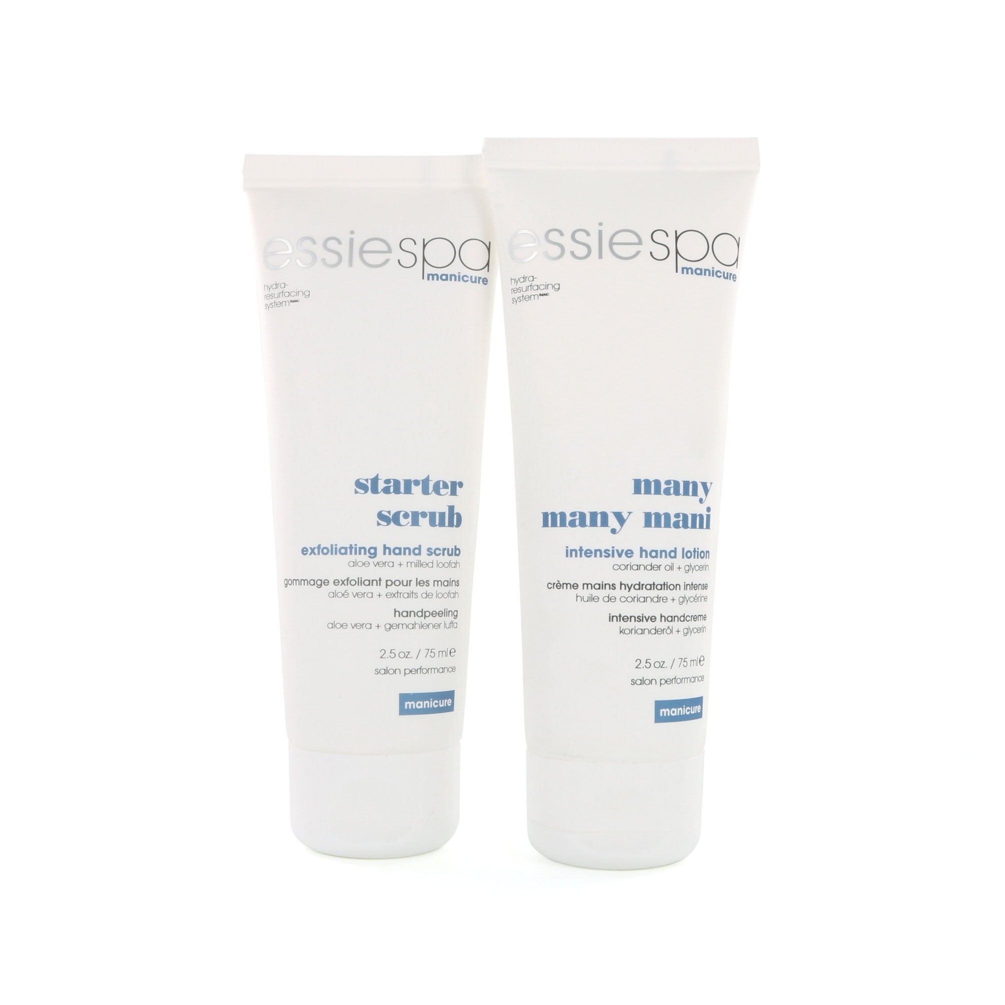 Essie Spa Manicure Starter Scrub & Many Many Mani Handlotion - 2 x 75ml