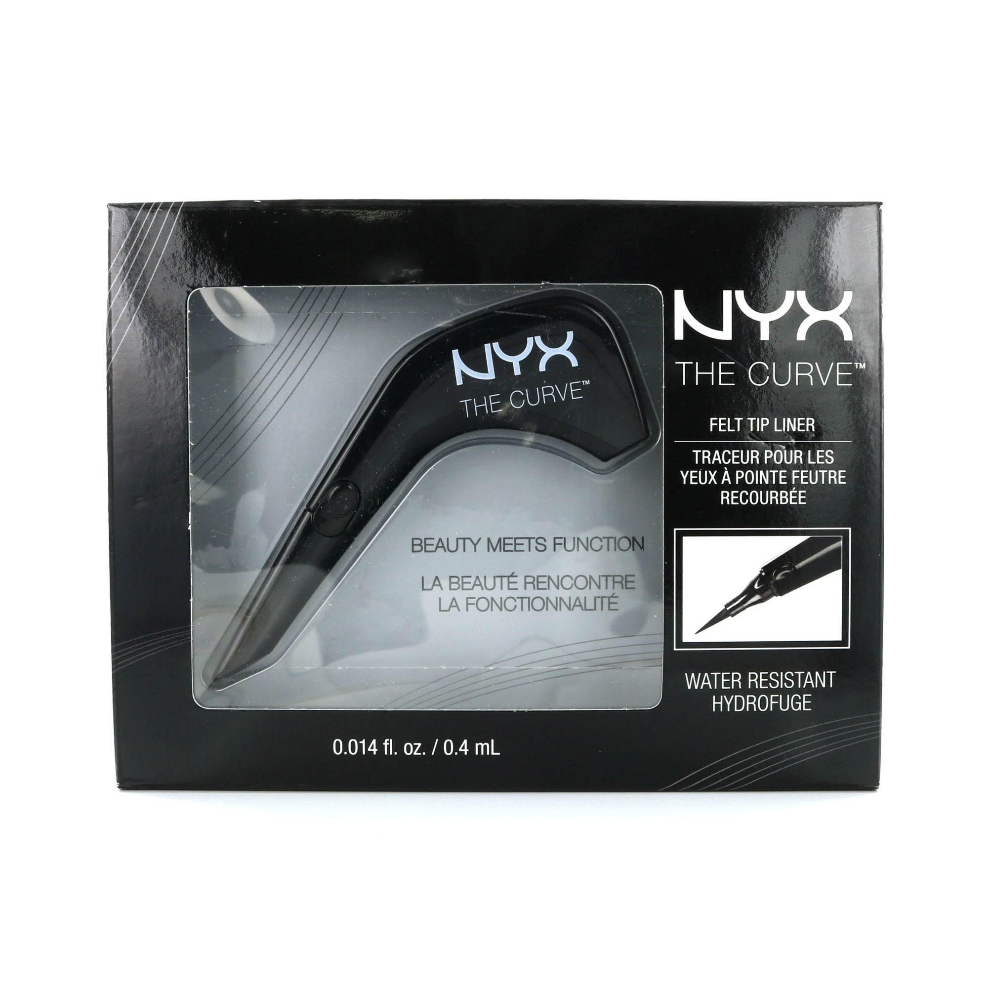 NYX The Curve Felt Tip Eyeliner - 01 Jet Black
