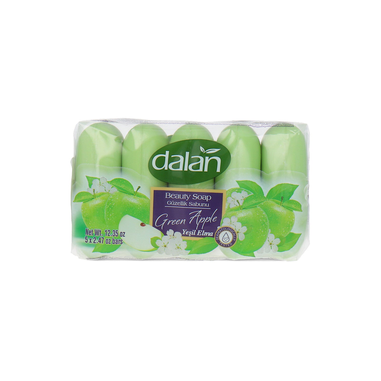 Dalan d'Olive Beauty Soap Green Apple - 5 x 70 gr