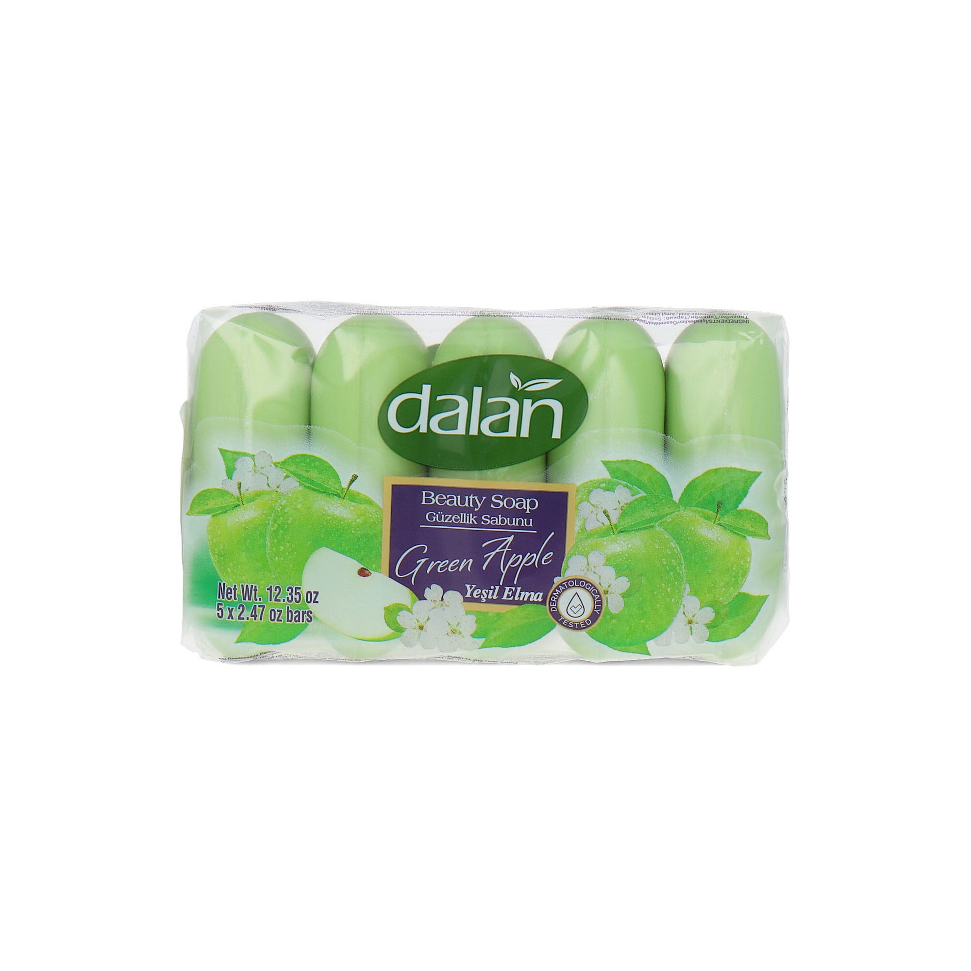 Dalan d'Olive Beauty Soap Green Apple - 5 x 70 gr