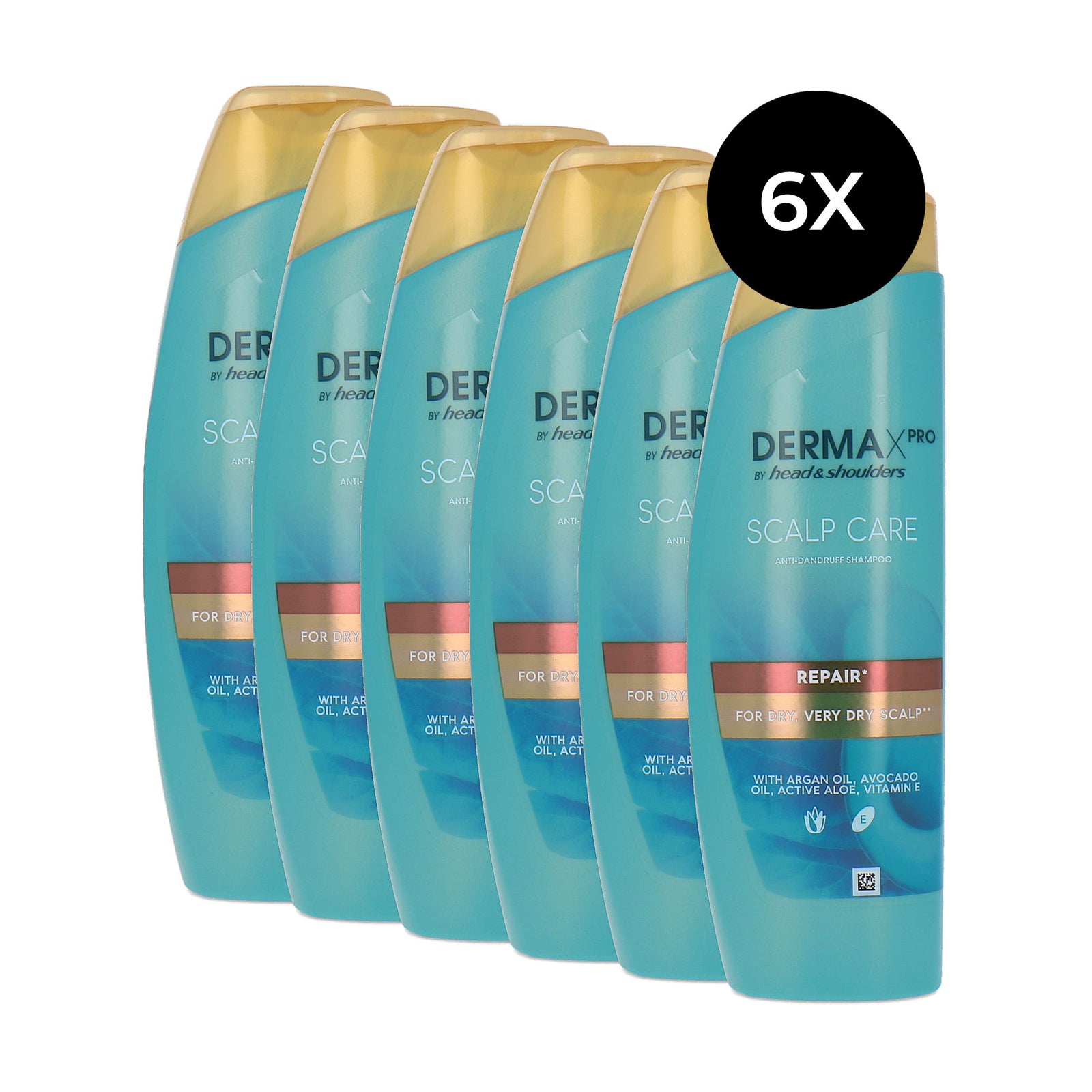 Head & Shoulders DermaXPro Scalp Care Repair Shampoo - 6 x 250 ml