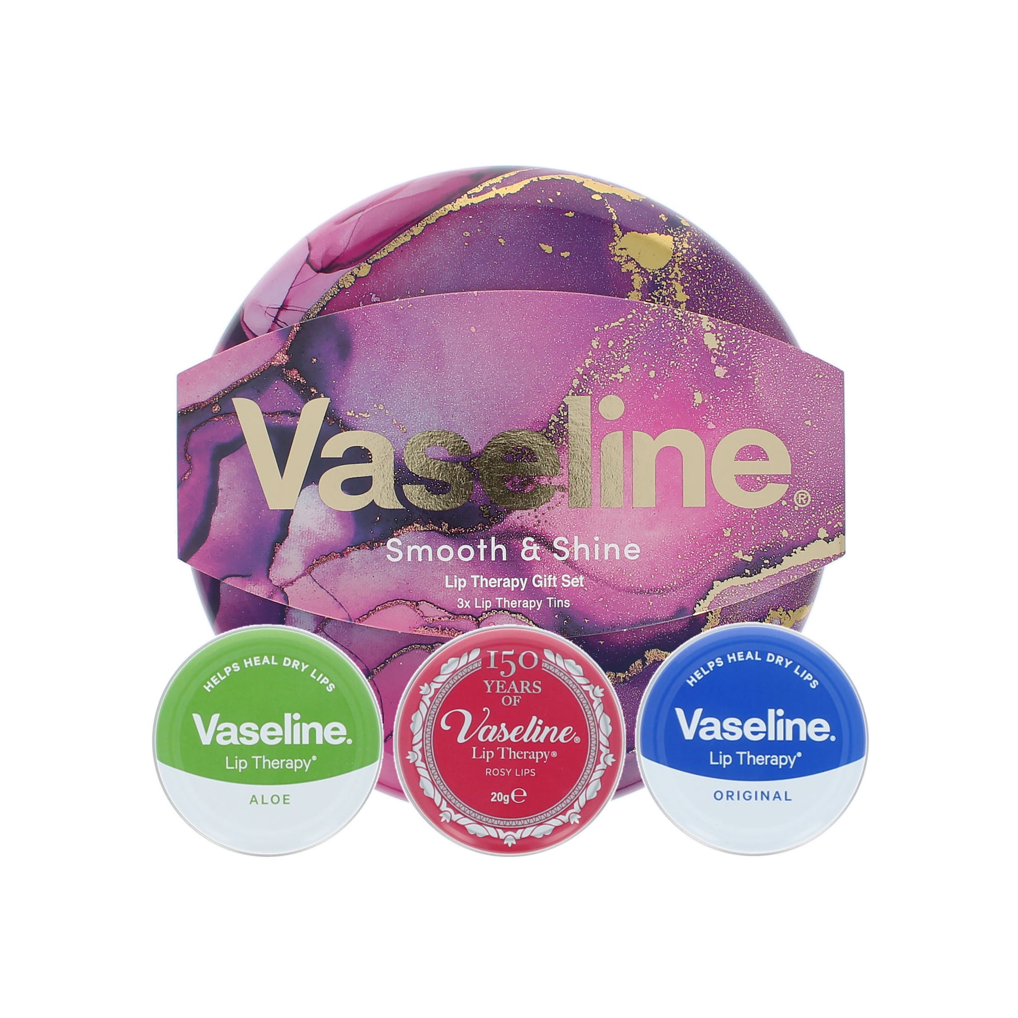 Vaseline Smooth & Shine Lip Therapy Cadeauset - 2