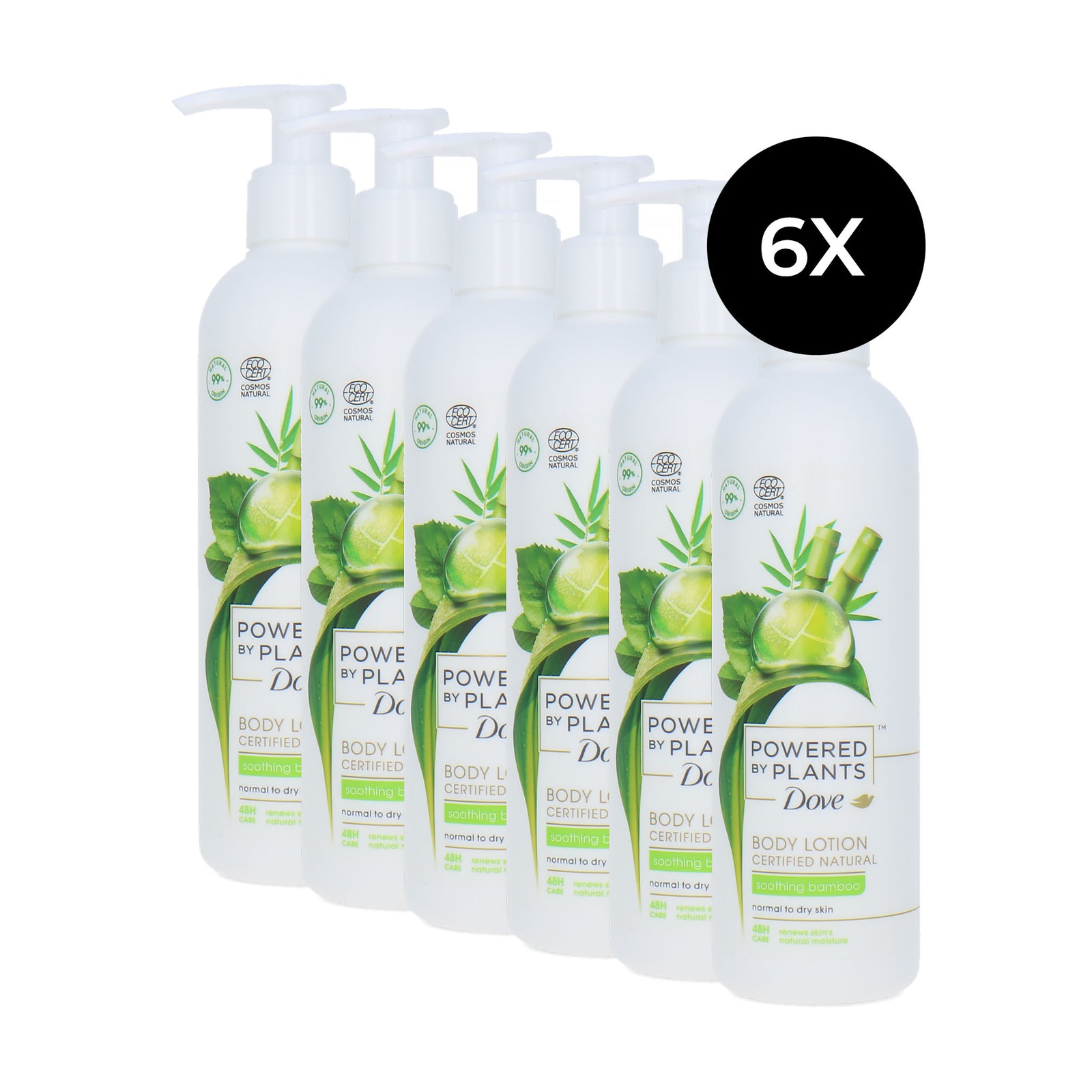 Dove Powered By Plants Soothng Bamboo Body Lotion - 6 x 250 ml