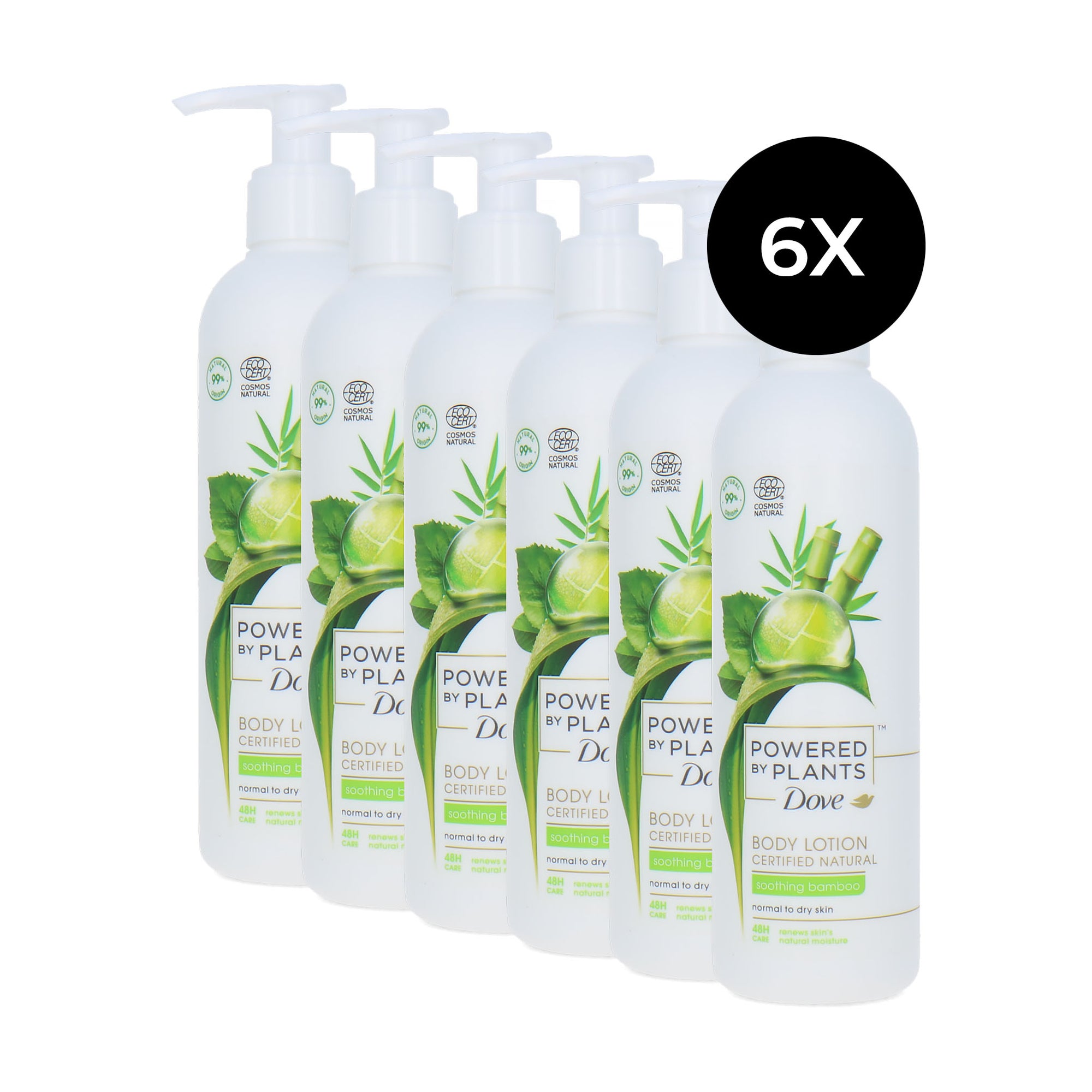 Dove Powered By Plants Soothng Bamboo Body Lotion - 6 x 250 ml