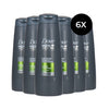 Dove Men Fresh Clean 2in1 Shampoo + Conditioner - 6 x 250 ml