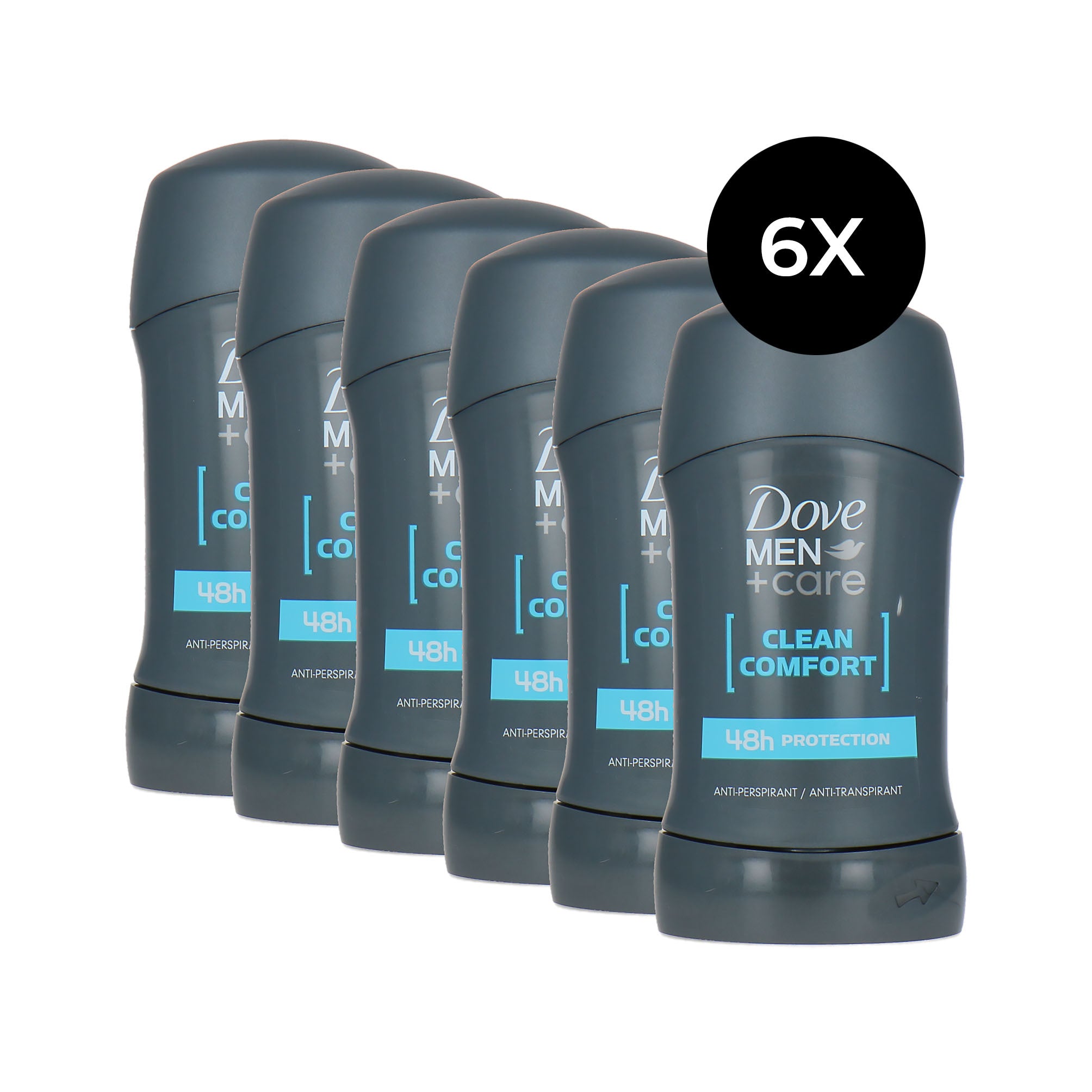 Dove Men + Care Clean Comfort Deo Stick - 6 x 50 ml