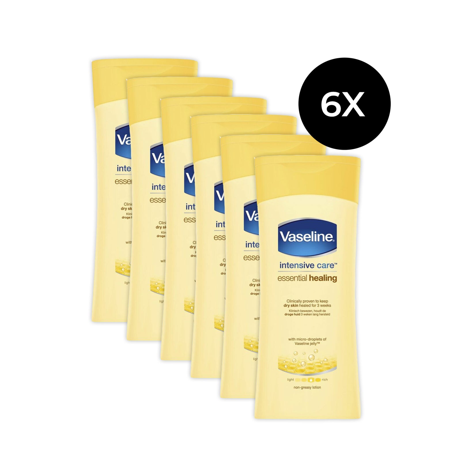 Vaseline Intensive Care Essential Healing Bodylotion - 200 ml (6 stuks)