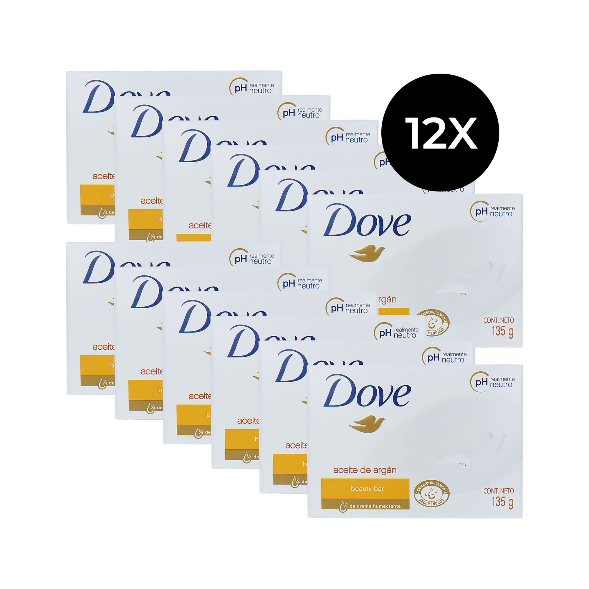 Dove Beauty Bar Argan Oil - 12 x 135 g