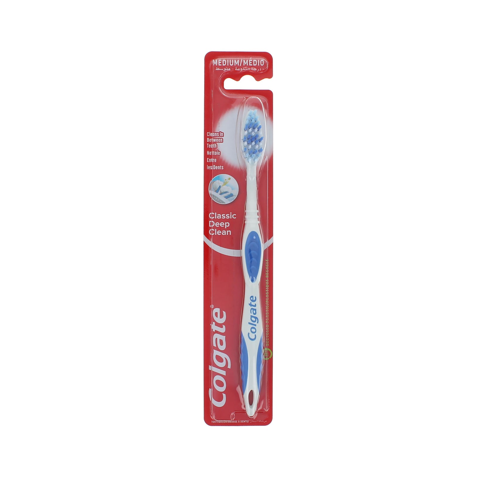 Colgate Classic Deep Clean Tandenborstel - Medium Blue