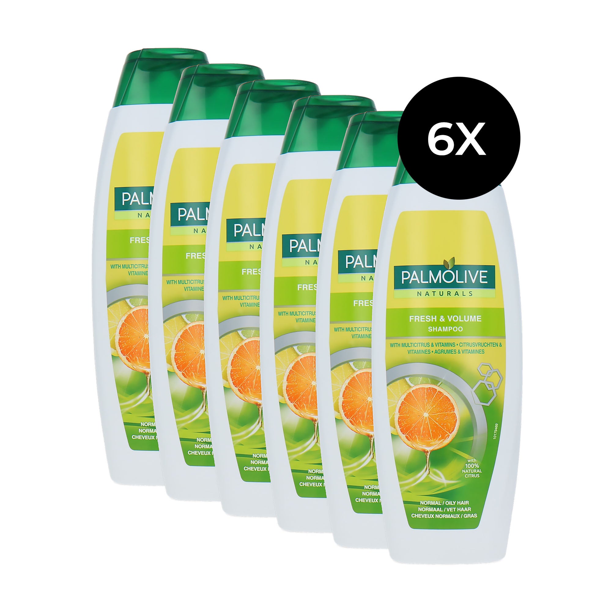 Palmolive Naturals Fresh & Volume Shampoo - 6 x 350 ml