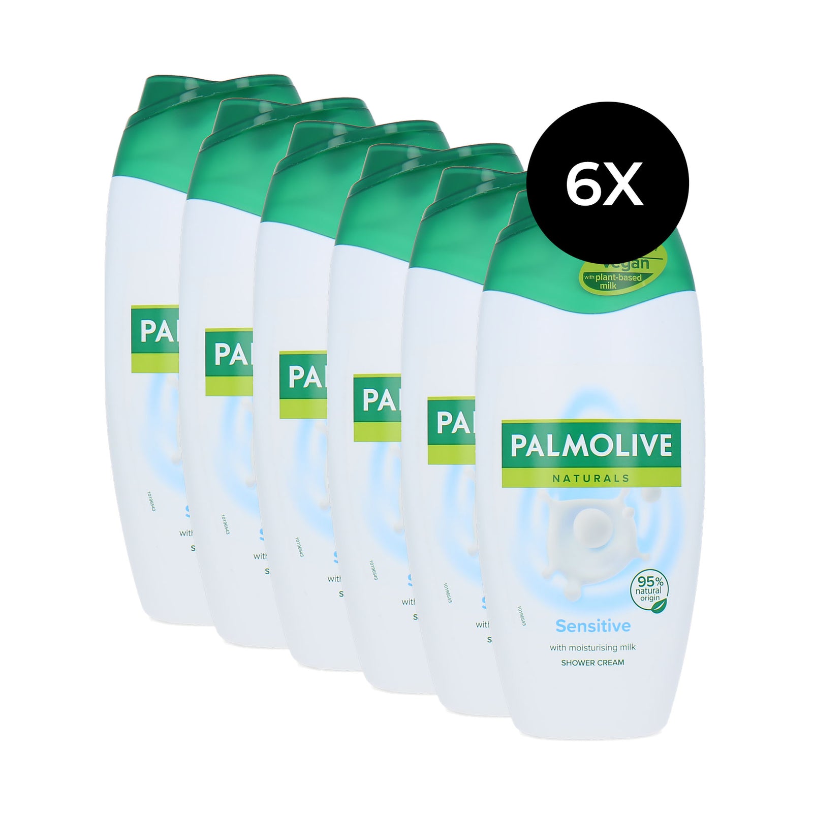 Palmolive Naturals Moisturising Milk Shower Cream Sensitive - 6 x 250 ml