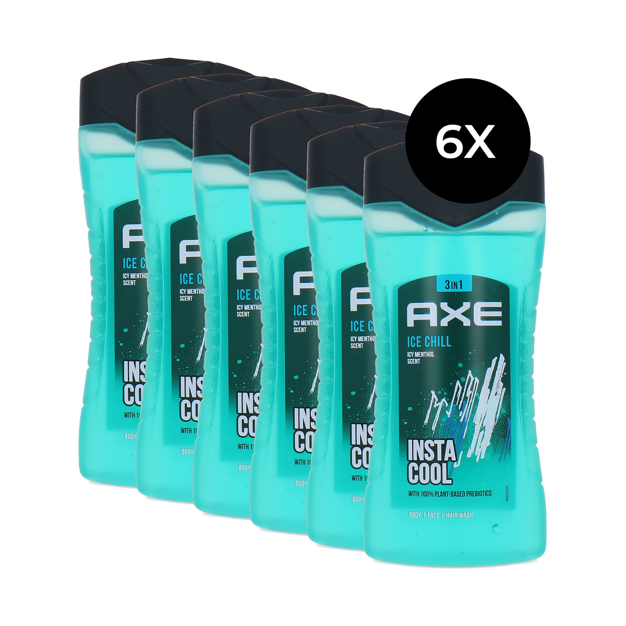 Axe 3in1 Shower Gel Ice Chill - 6 x 250 ml