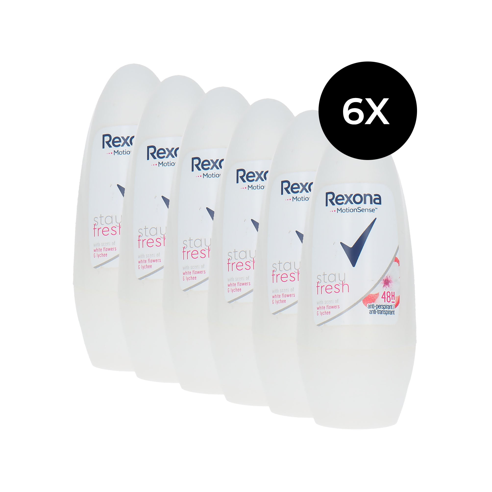 Rexona Stay Fresh Deo Roller - 6 x 50 ml