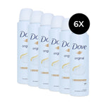 Dove Original Moisturising Cream Deodorant Spray - 6 x 150 ml