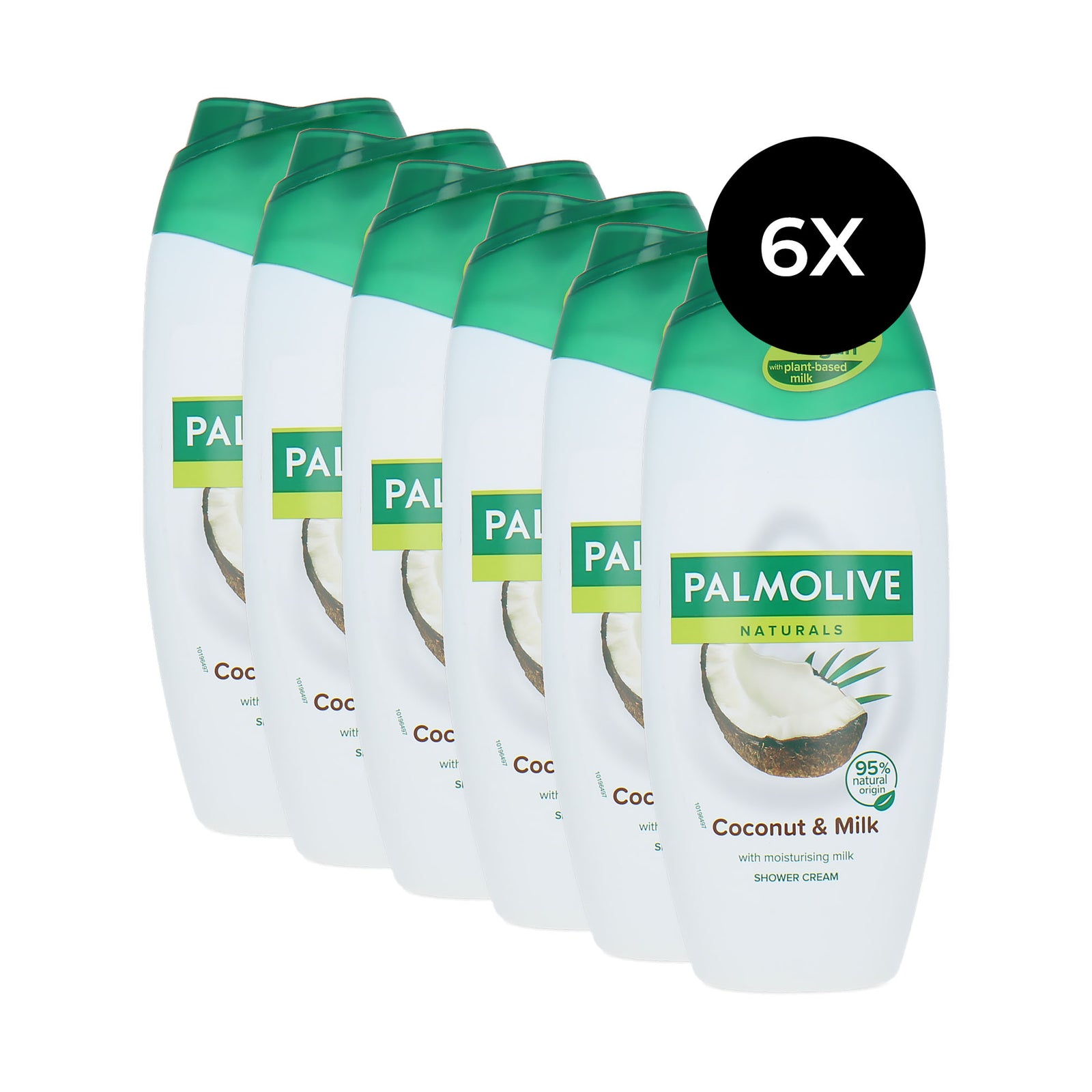 Palmolive Naturals Moisturising Milk Shower Cream Coconut & Milk - 6 x 250 ml