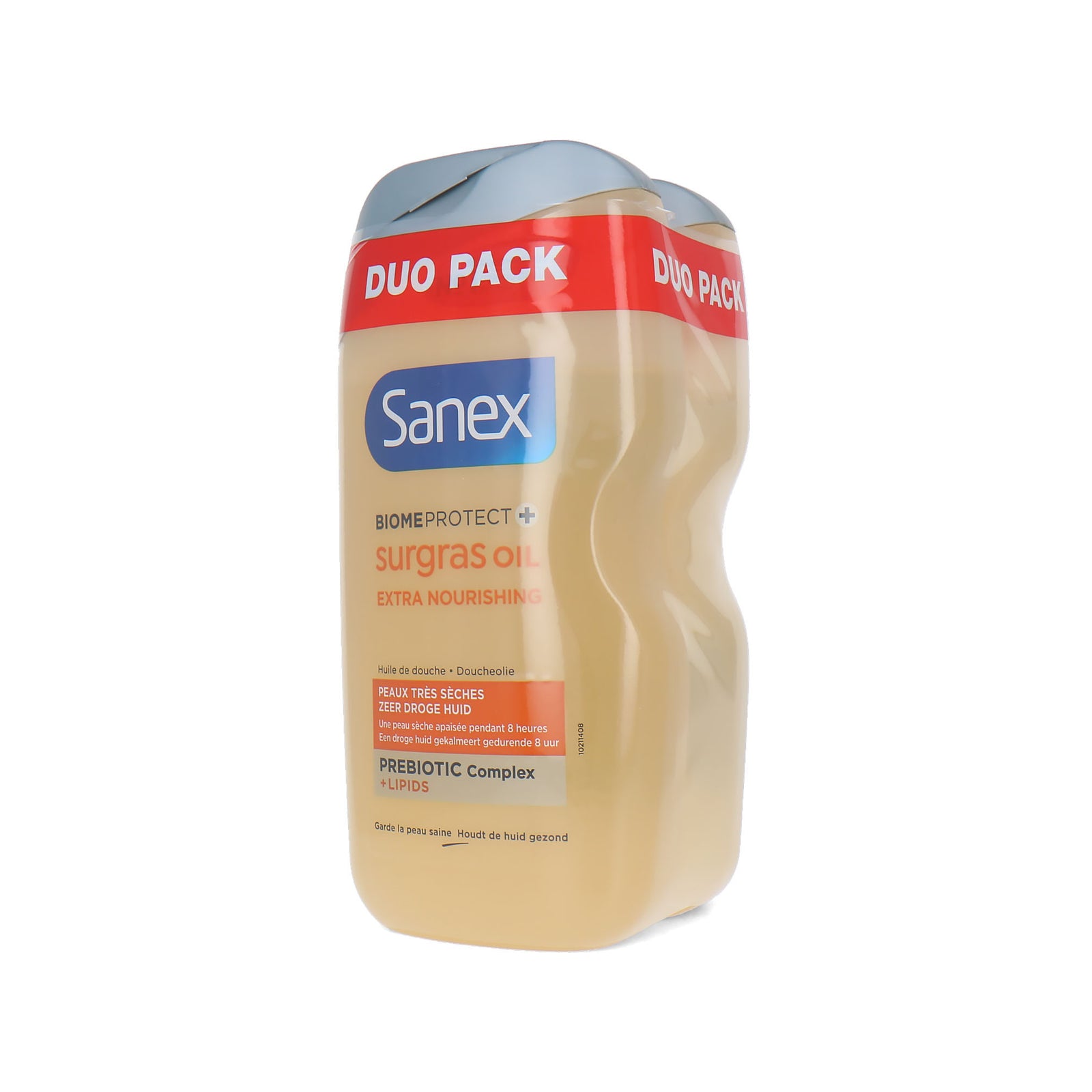 Sanex Biome Protect Surgrass Oil Very Dry Skin Shower Oil - 2 x 400 ml (voor zeer droge huid)