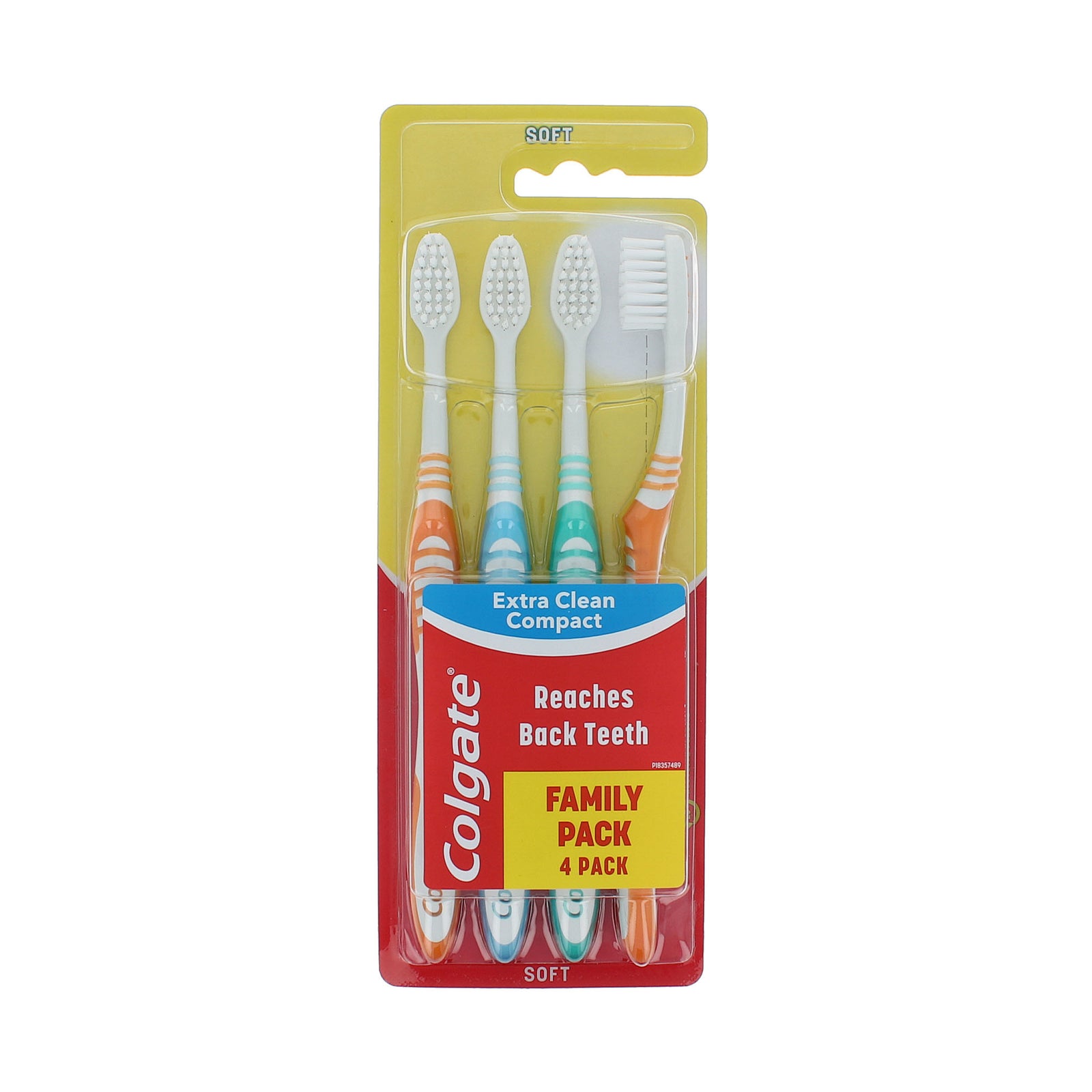 Colgate Extra Clean Compact Toothbrushes - Soft (set van 4)