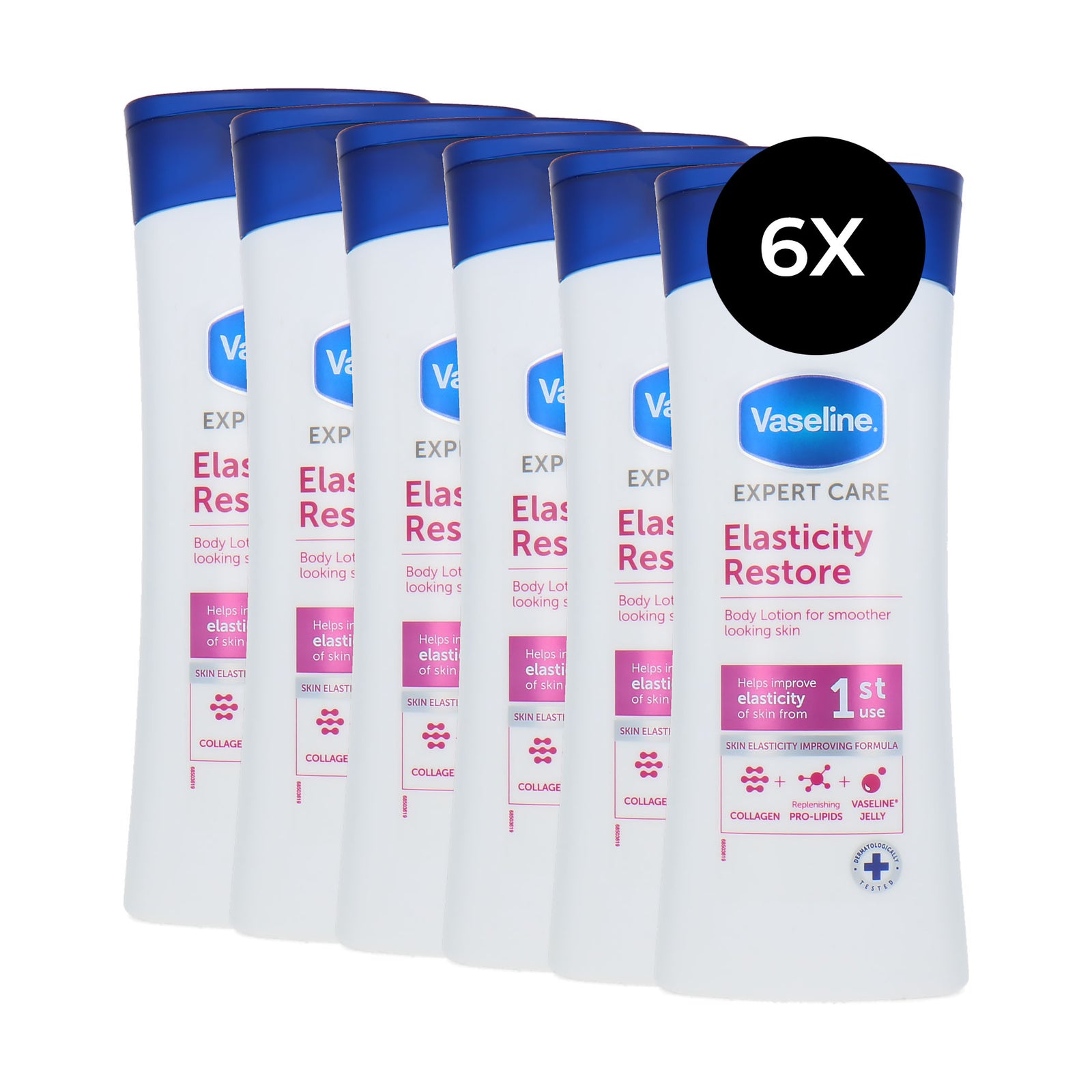 Vaseline Expert Care Elasticity Restore Body Lotion - 6 x 400 ml