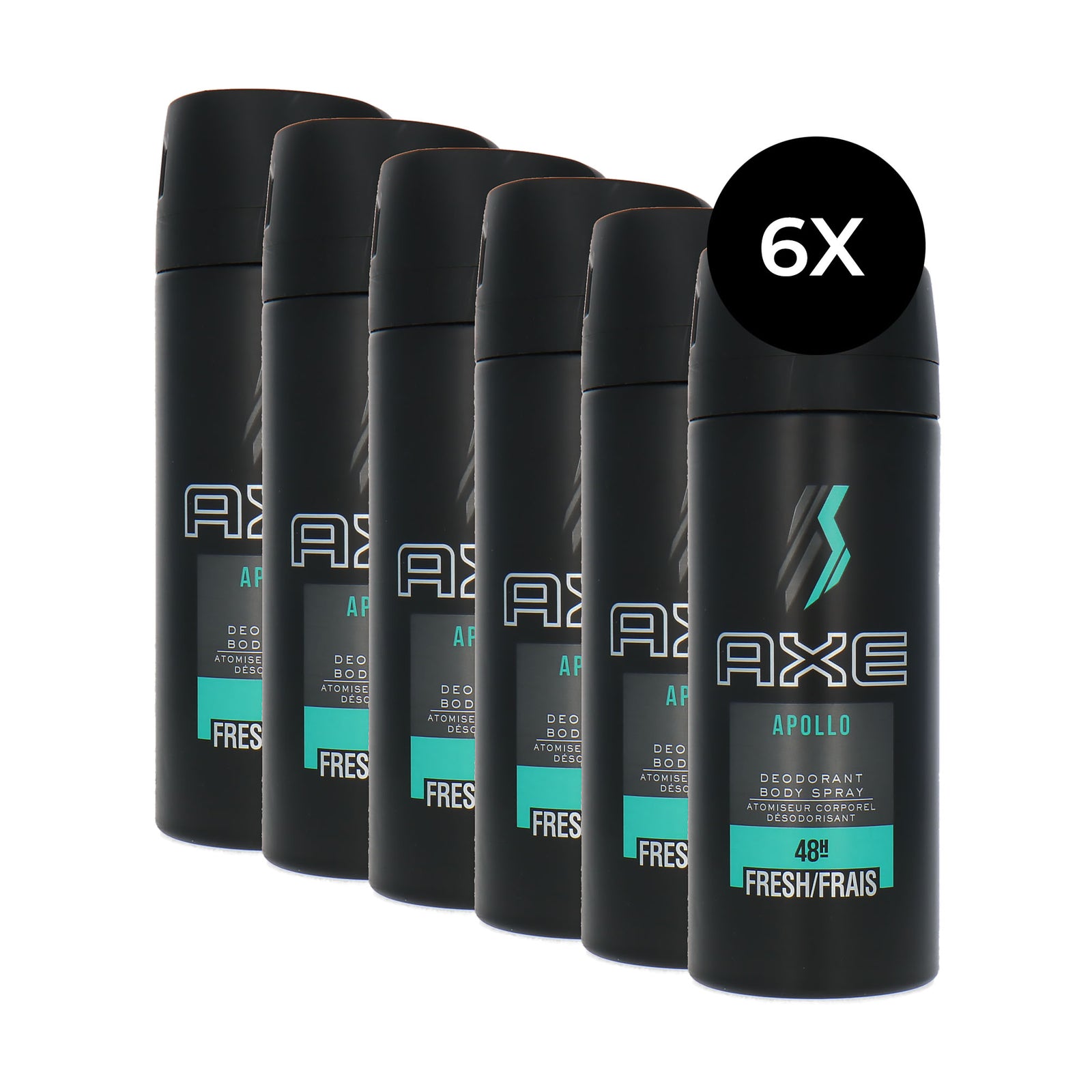 Axe 48 H Fresh Deodorant Spray Apollo - 6 x 150 ml