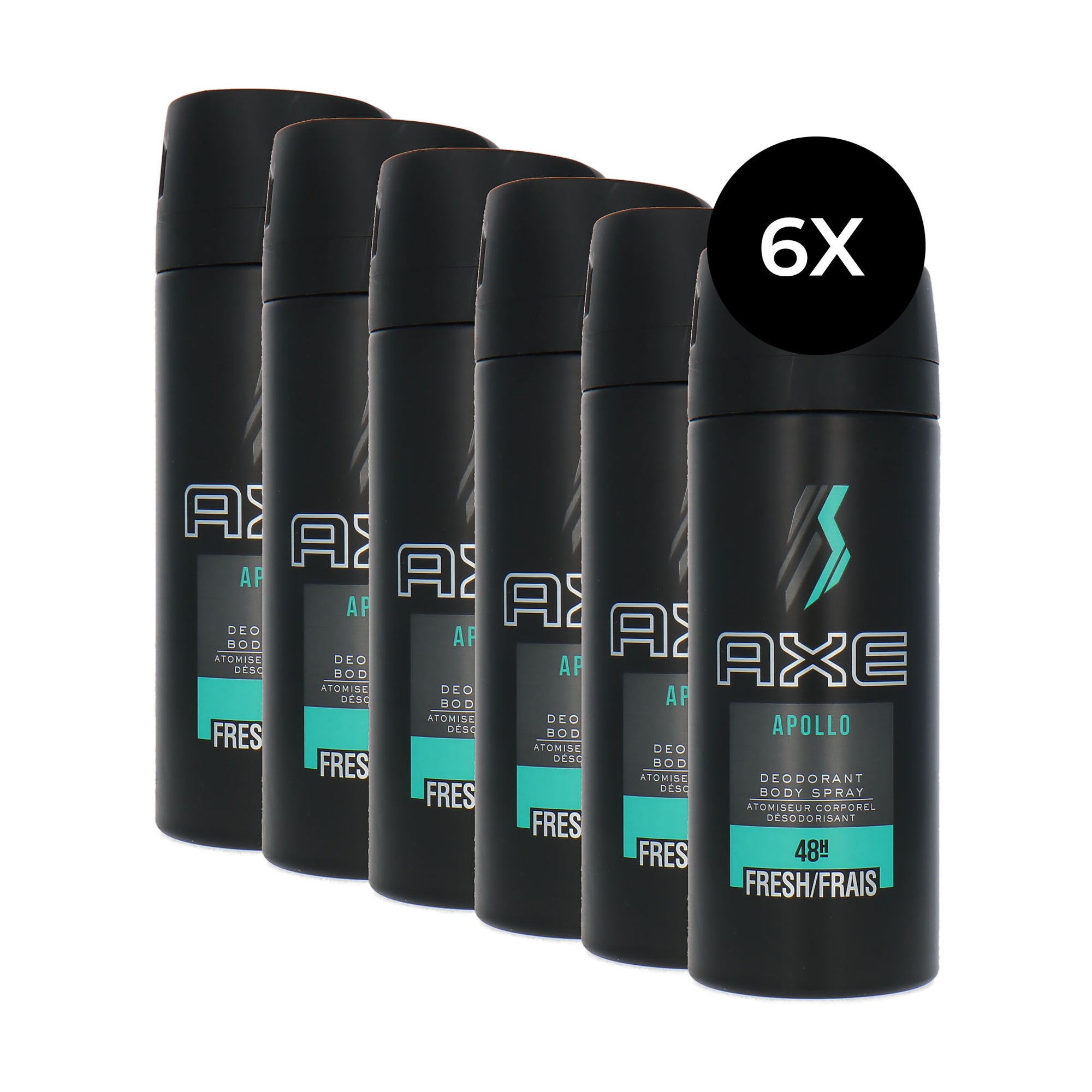 Axe 48 H Fresh Deodorant Spray Apollo - 6 x 150 ml