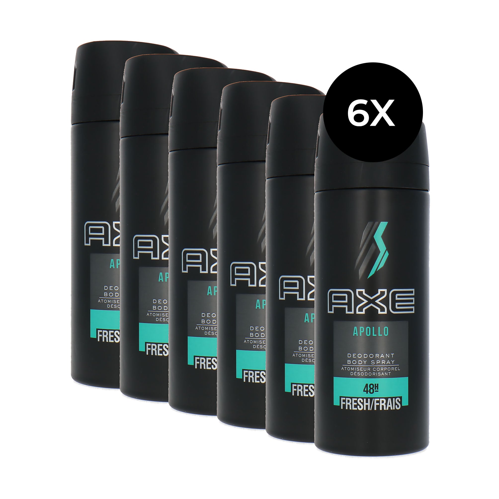 Axe 48 H Fresh Deodorant Spray Apollo - 6 x 150 ml