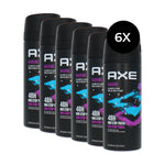 Axe 48 H Non Stop Fresh Deodorant Spray Marine - 6 x 150 ml
