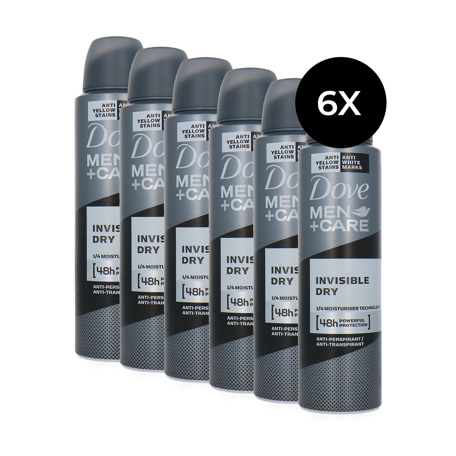 Dove Men + Care Invisible Dry Deodorant Spray - 150 ml (set van 6)