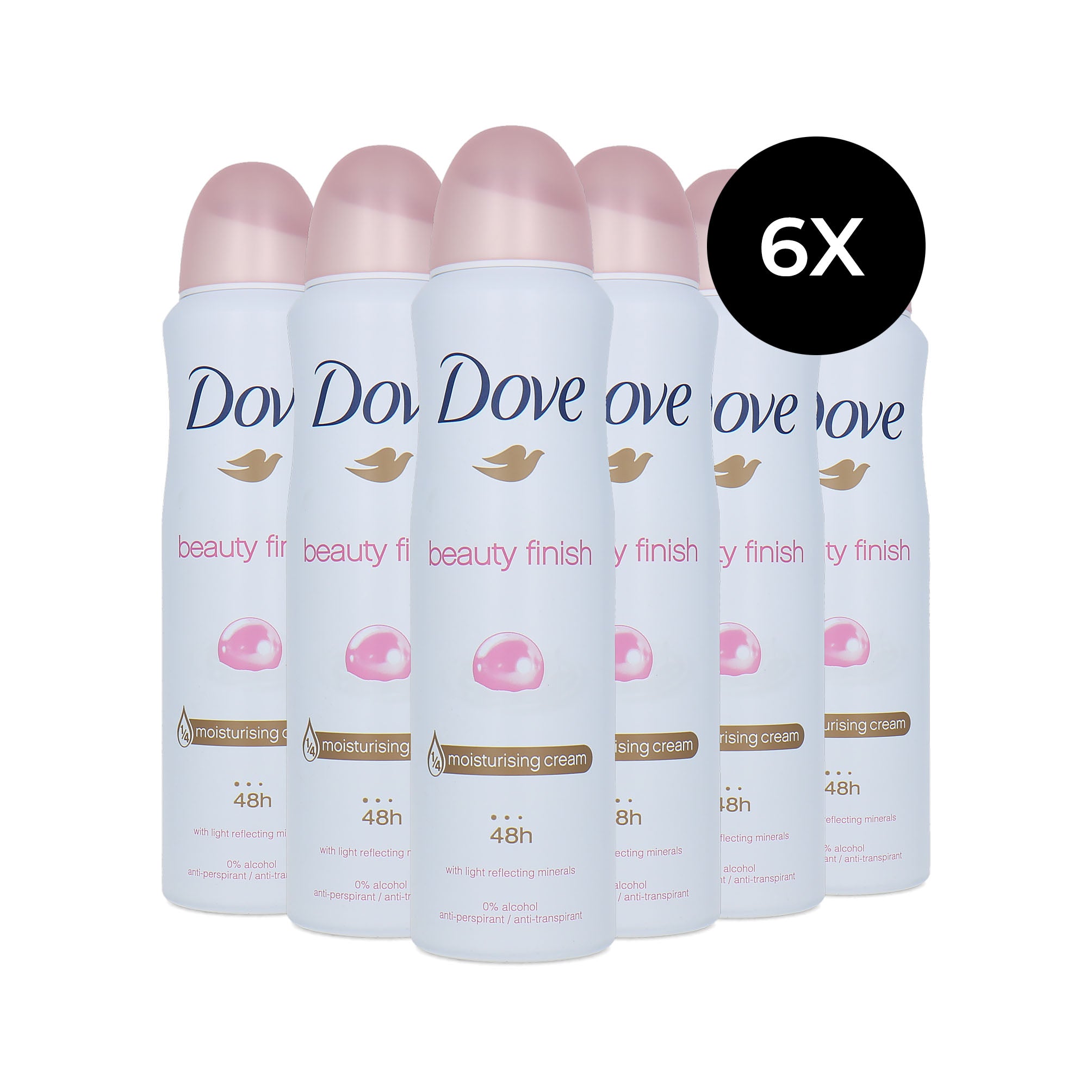 Dove Beauty Finish Deodorant Spray - 150 ml (set van 6)