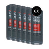Dove Men + Care Skin Defence Body & Face Wash - 6 x 250 ml
