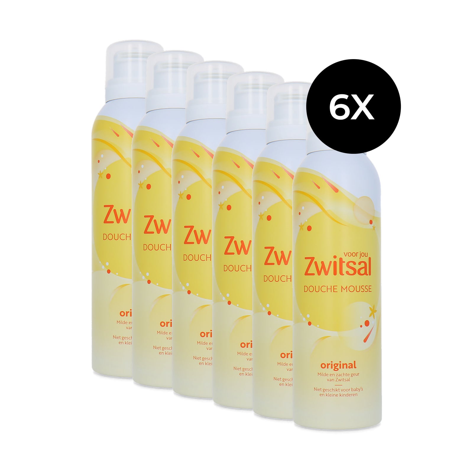 Zwitsal Douche Mousse - 6 x 200 ml