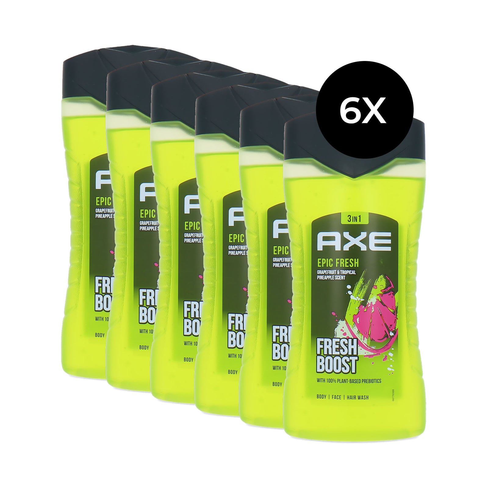 Axe 3in1 Shower Gel Epic Fresh - 6 x 250 ml