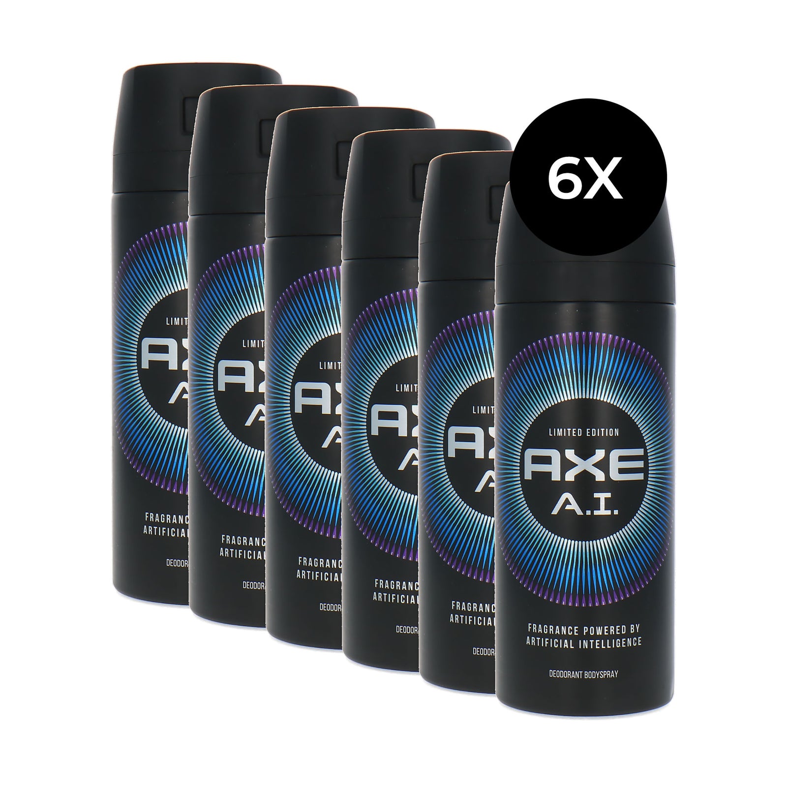 Axe A.I. Deodorant Body Spray - 6 x 150 ml
