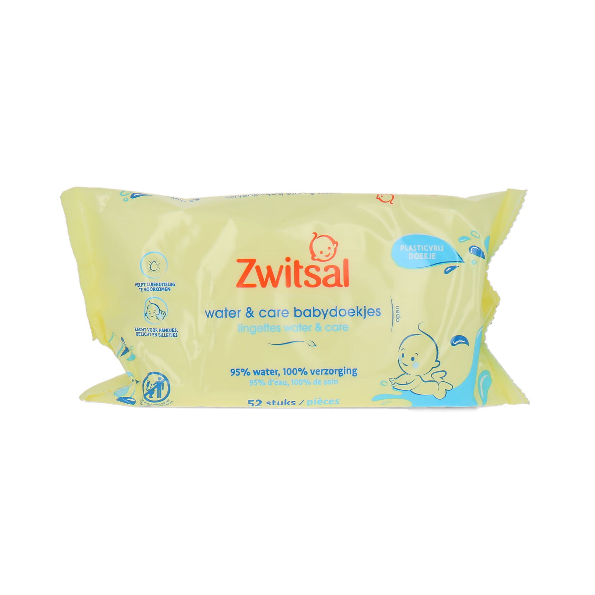 Zwitsal Water & Care Babydoekjes - 52 pieces