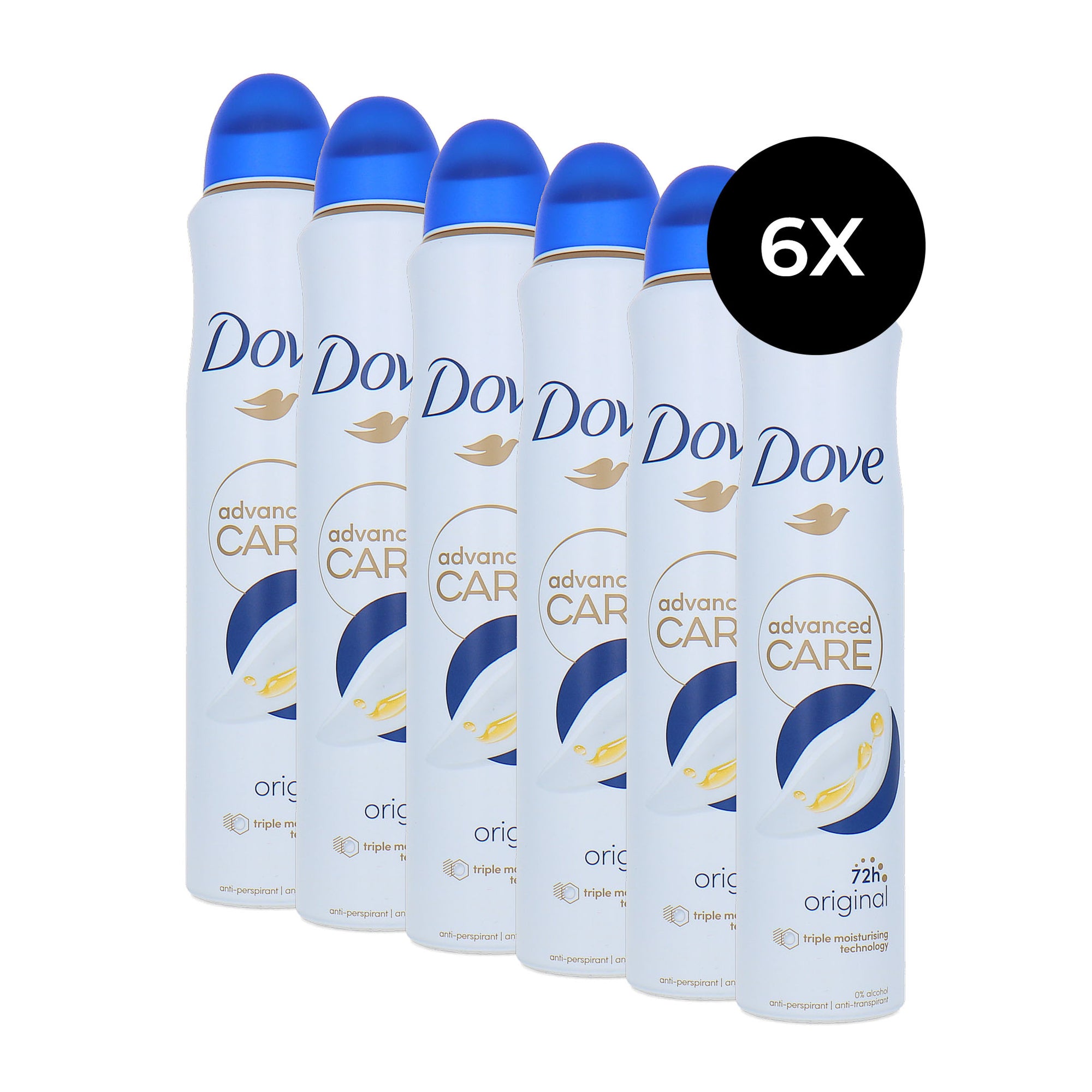 Dove Advanced Care Deodorant Spray Original - 6 x 200 ml